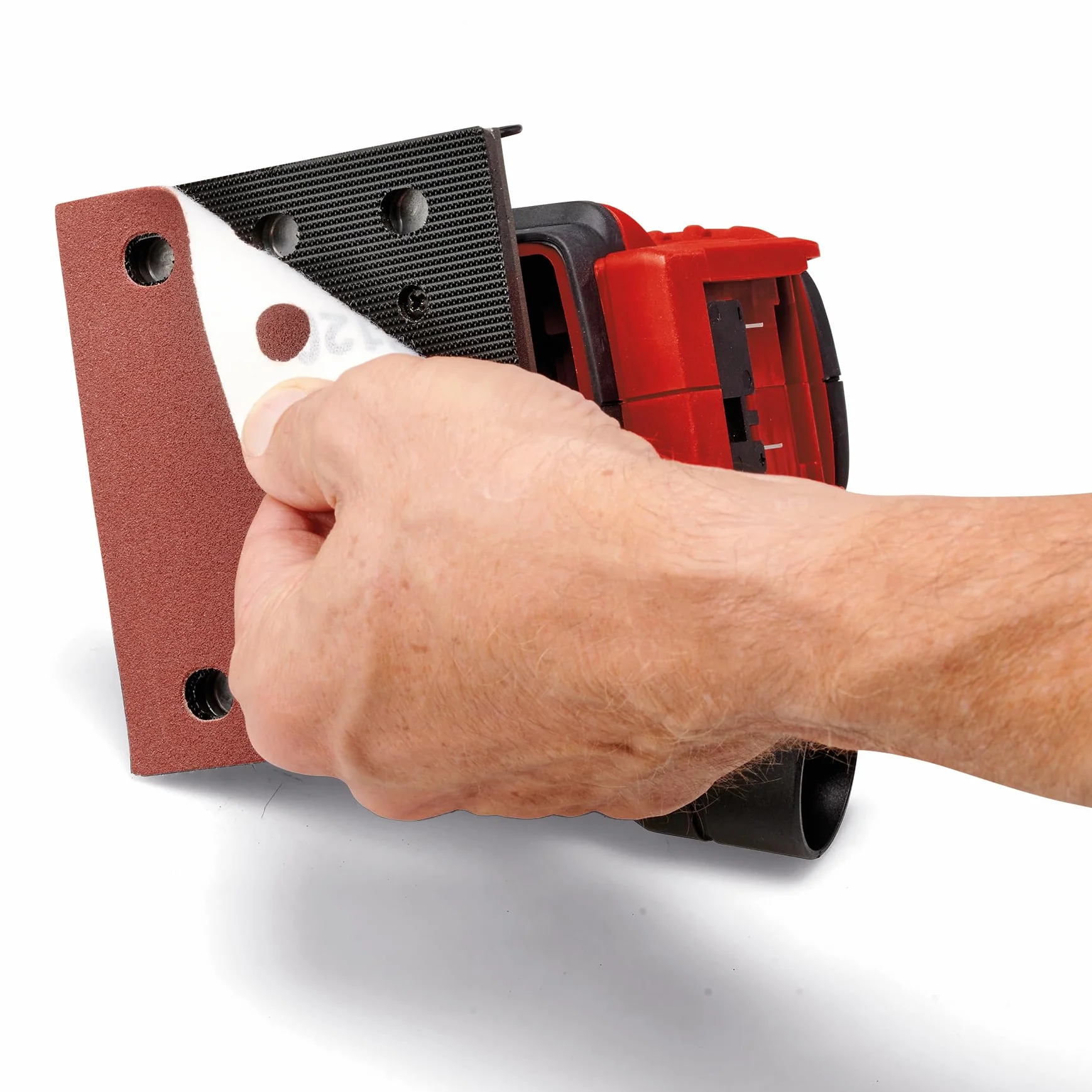 Einhell Smerigliatrice a batteria TE-OS 18/113, 3 X Li-Solo Power X-Change (18 V, levigatrice orbitale, 3 X piastre abrasive intercambiabili, circuito oscillante da 1,8 mm, accessori senza batteria)
