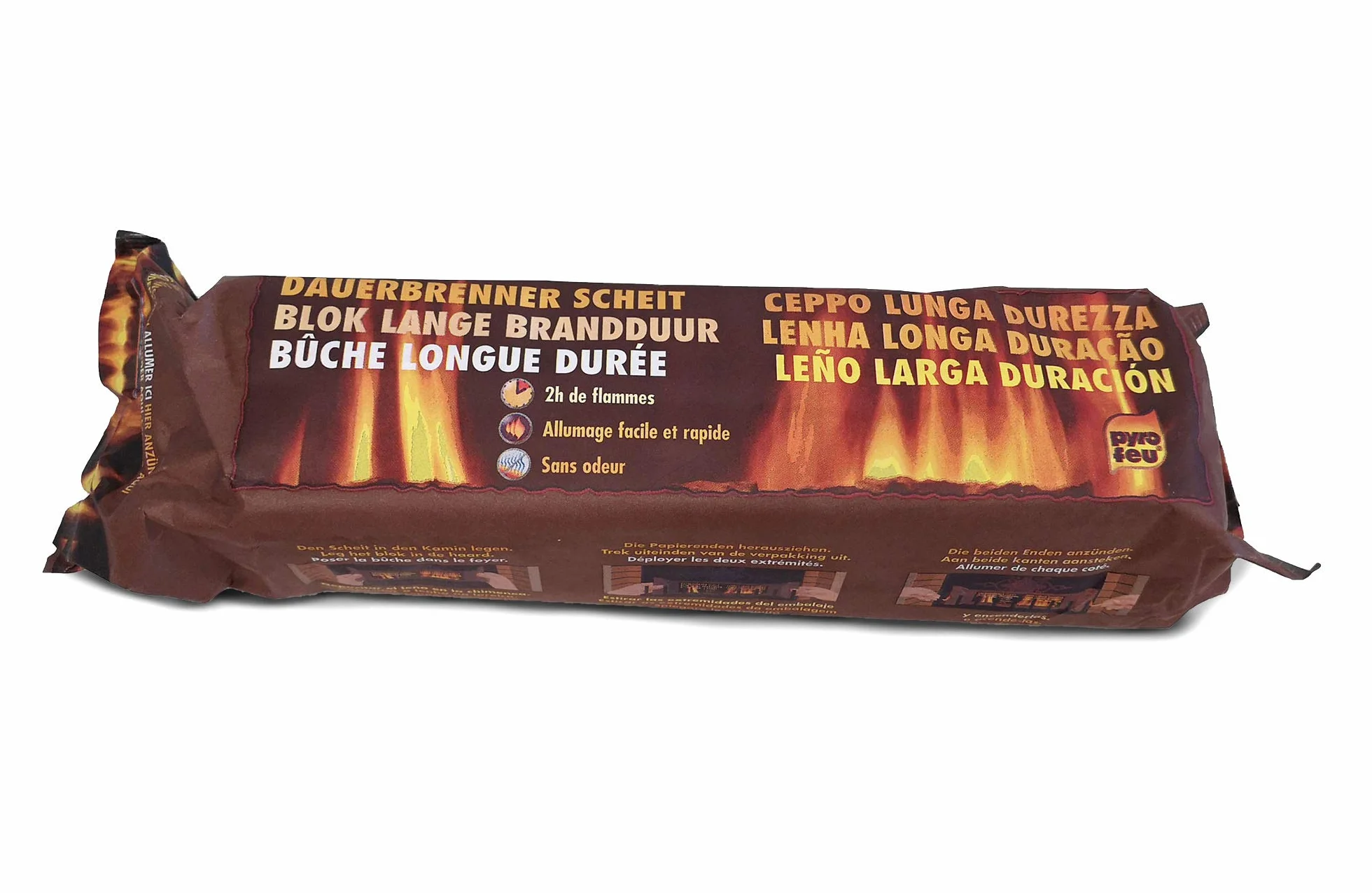 Pyro Feu 24770-12 Legno calorifico a lunga durata 1,120 kg
