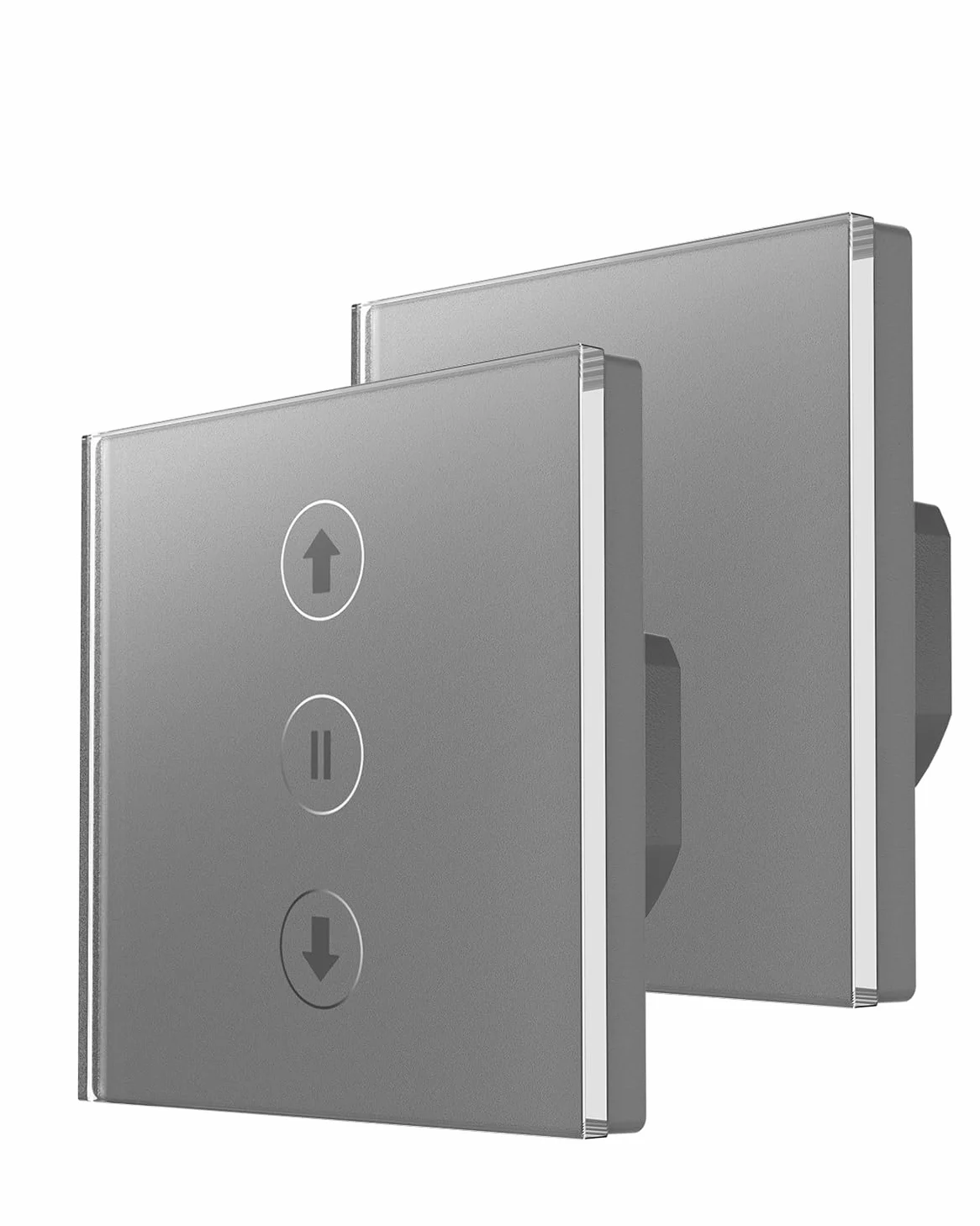 Interruttore Tocco di Tocco Collegato WiFi, 2 Pack Interruttore Tocco di Tende Controllo Intelligente tramite App SmartLife, Controllo Vocale Alexa/Google, Timer Programmabile