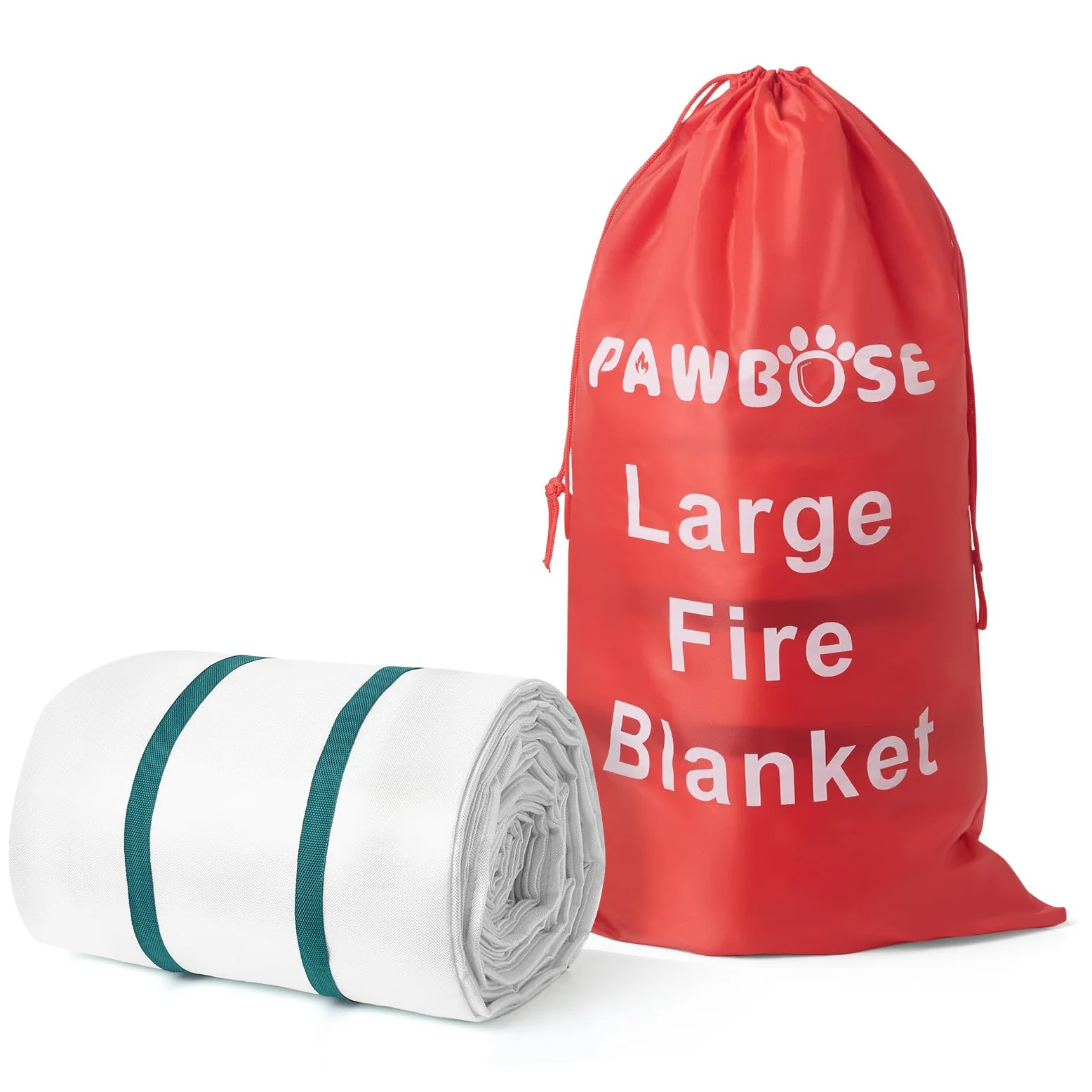 PAWBOSE Coperta ignifuga di emergenza extra large, 4 x 6 m, in fibra di vetro, resistente, per cucina, officina e campeggio