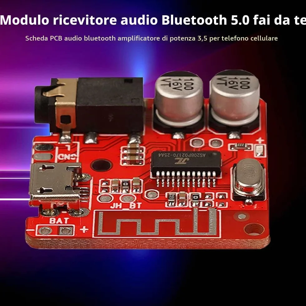 Bluetooth Scheda Ricevitore Audio Bluetooth 5.0 3.5Mm Mp3 Lossless Pcb Decoder Board Wireless Stereo Musica ModuleNice e Attraente