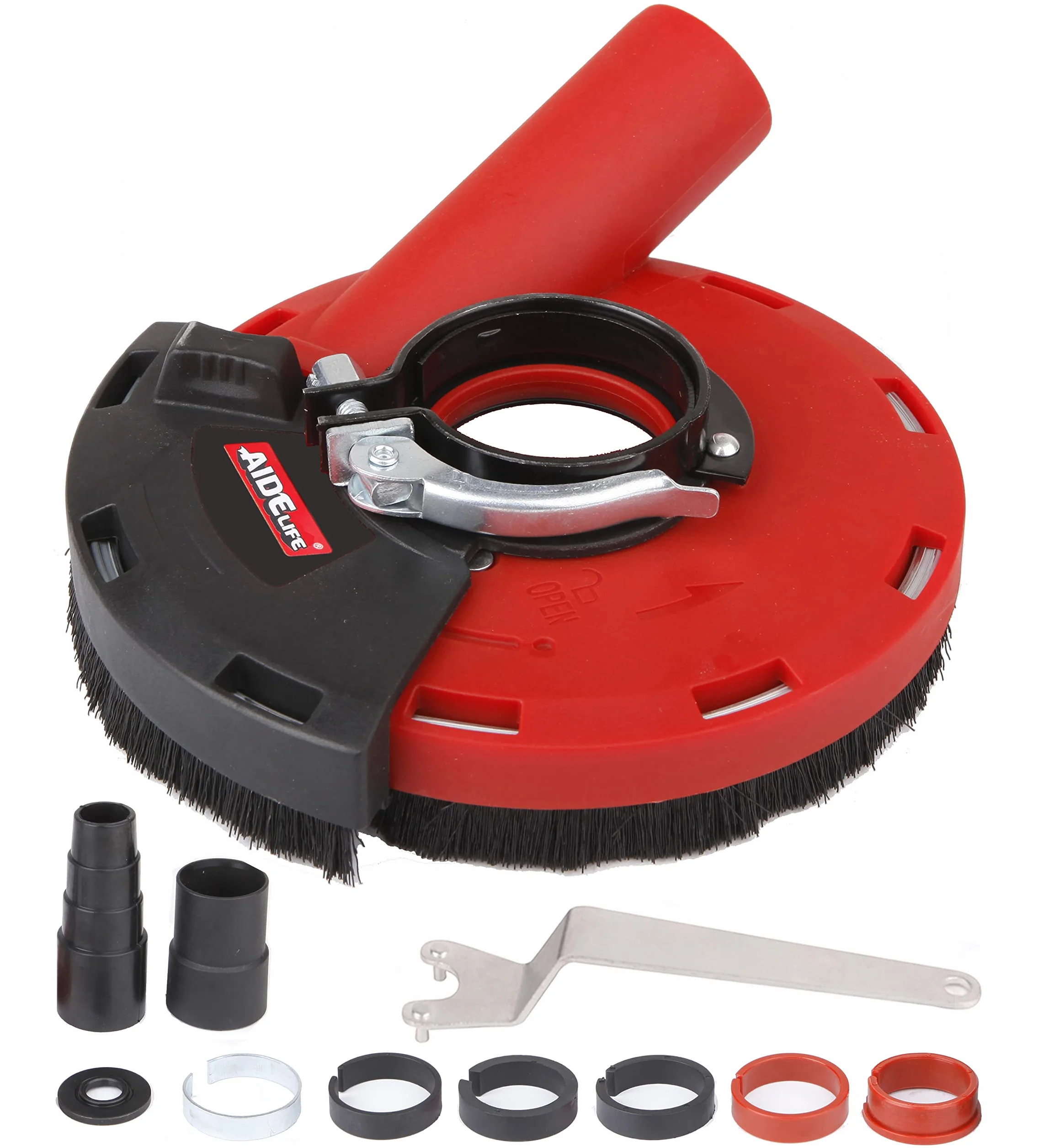 Aidelife cuffia di aspirazione universale per smerigliatrice angolare 115/125mm
