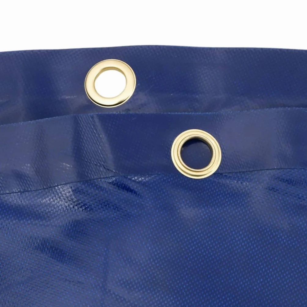 Telone blu 5 x 7 m, 650 g/m², in tela con rivestimento in PVC, resistente alle intemperie, agli strappi, ai raggi UV, con occhielli in metallo, versatile telone protettivo per giardino, auto