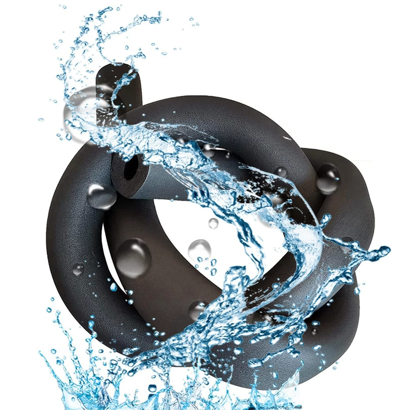 tubo isolante in schiuma, Antigelo Isolamento termico Tubo in gomma e schiuma plastica Nero(43mm)