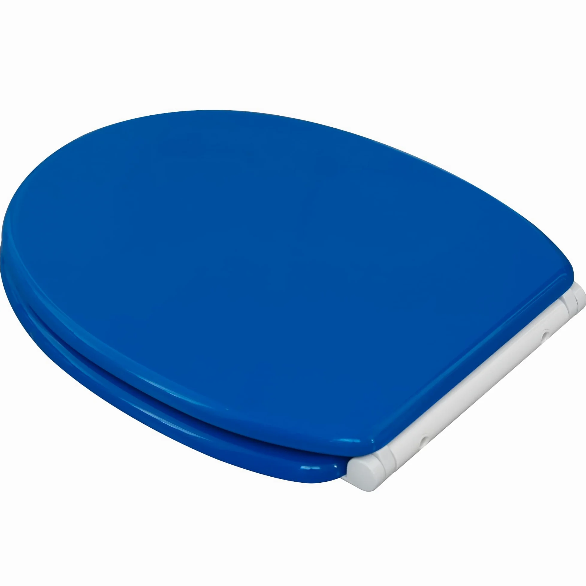 Sanilo Sedile WC con chiusura ammortizzata e sgancio rapido, il coperchio del WC può essere rimosso con la semplice pressione di un pulsante, facile montaggio dall'alto (Azzurro)