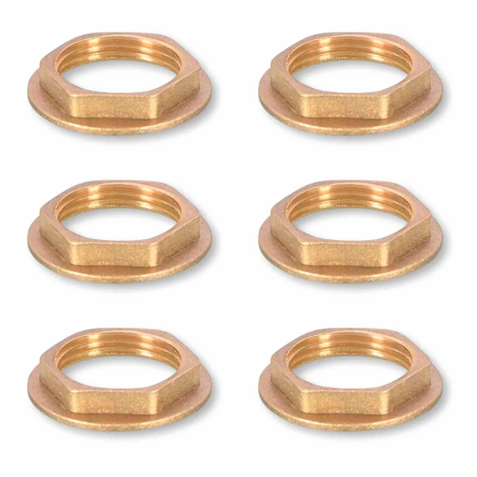 Ottone Flangia Dadi Esagonali 3/4" Filettatura Interna Raccordo Idraulico Rubinetti
