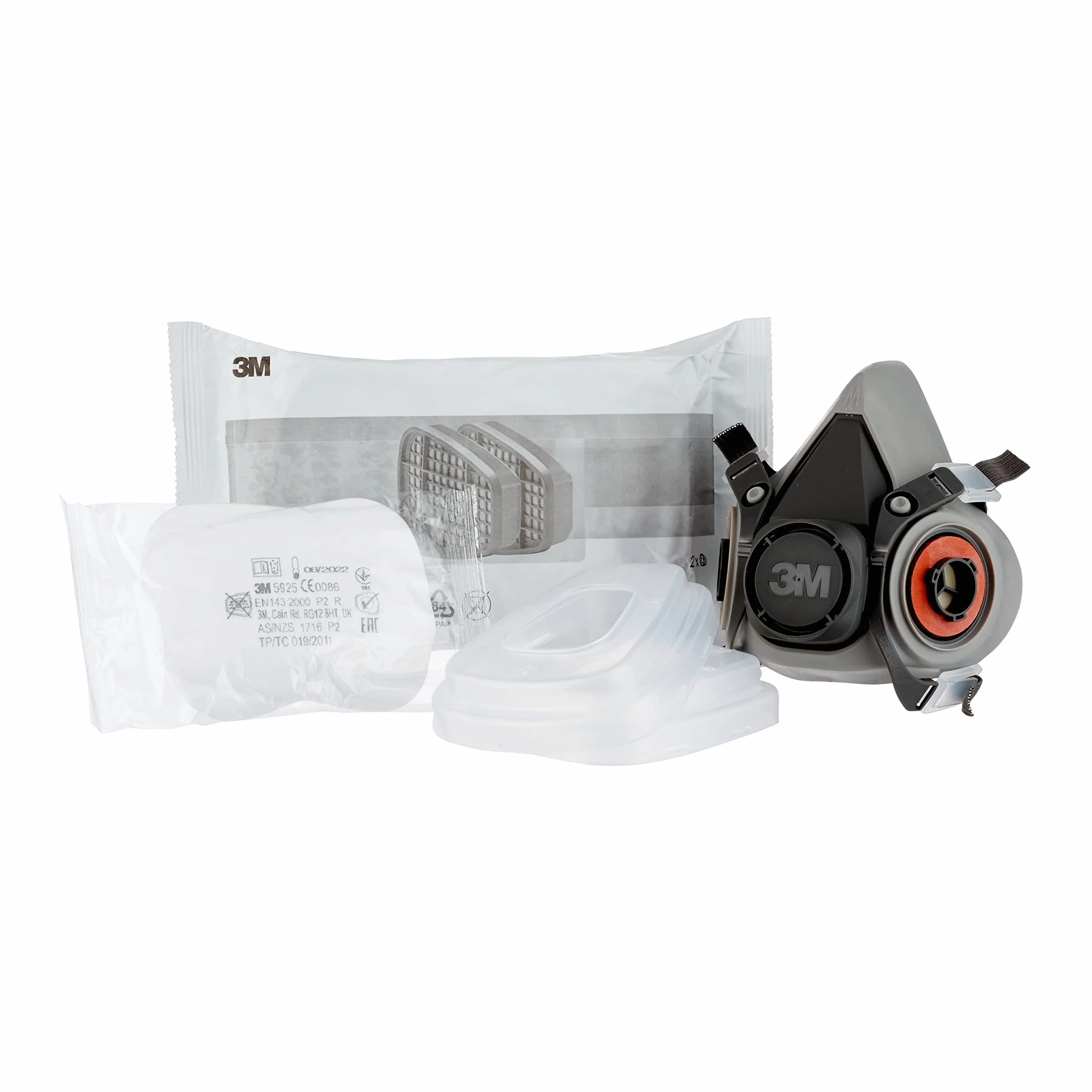 3M Respiratore semimaschera 6002C A2P2 gas vapori organici polveri sottili 1 set
