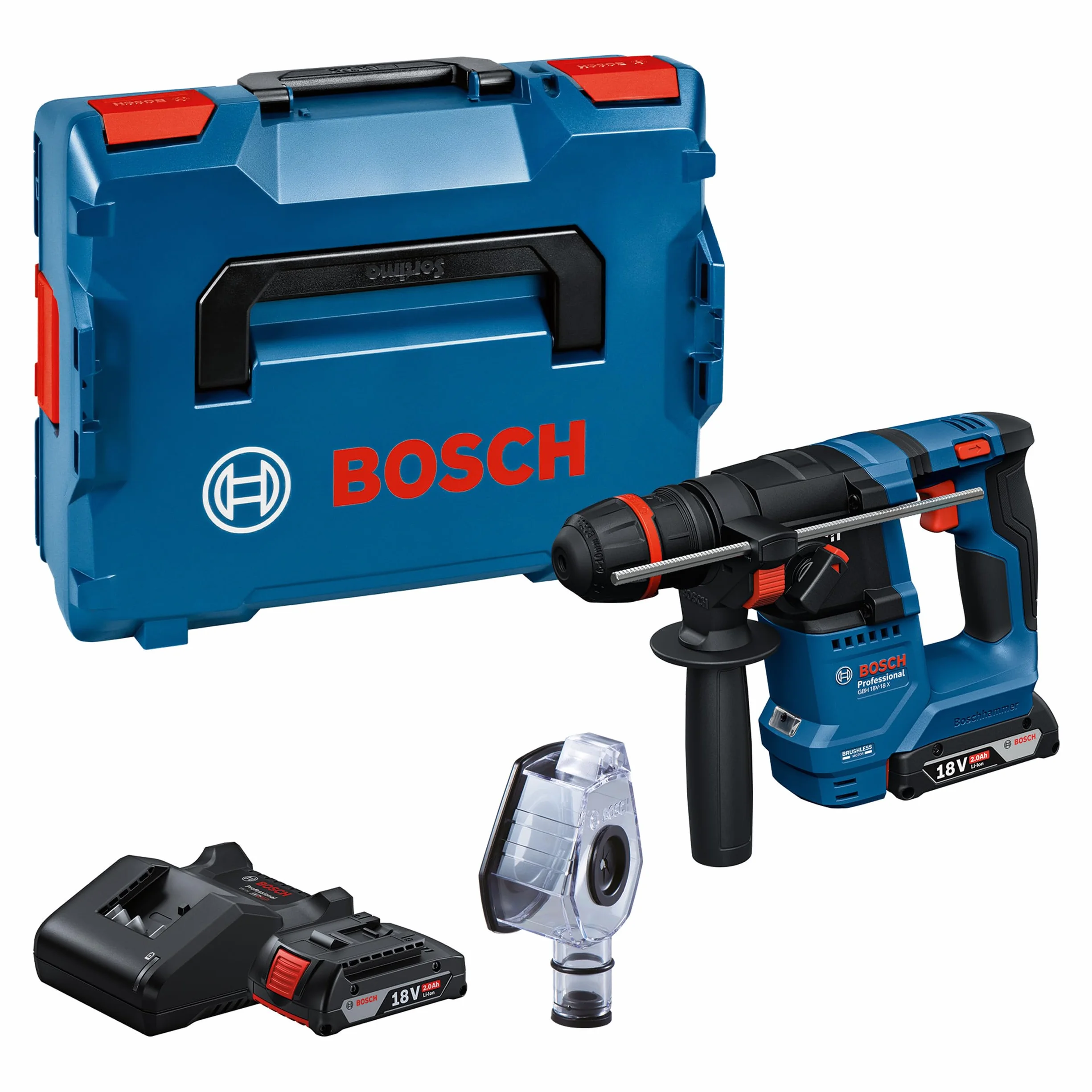 Bosch Professional GBH 18V-18 X Martello perforatore a batteria 18V 2.0Ah
