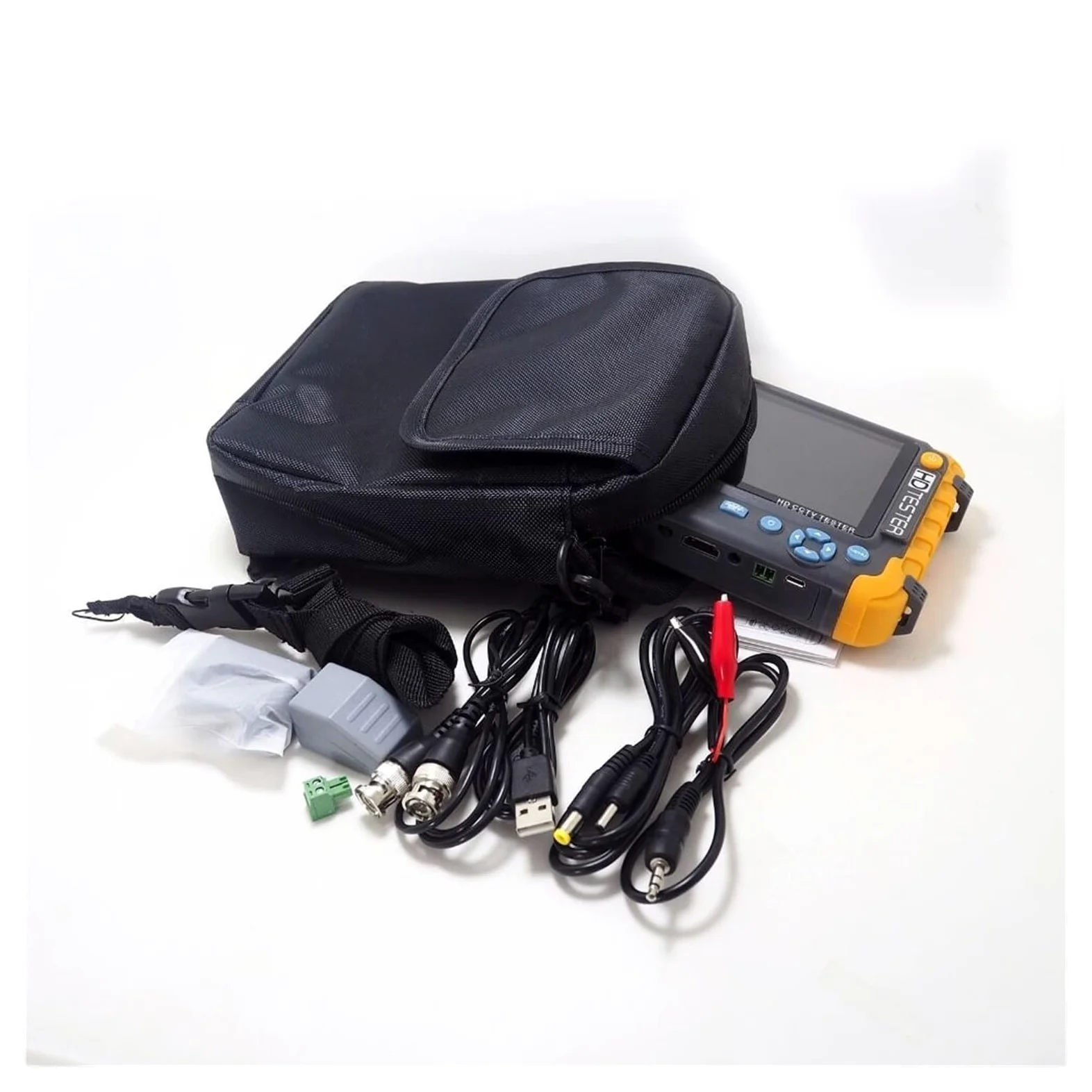 Tester Portatile per Fotocamere, CCTV IV8W AHD/CVI/TVI CVBS CCTV Tester Tester for Telecamere CCTV Tester AHD con Ingresso VGA Tester Video CFTV Mini Monitor Test di Videosorveglianza