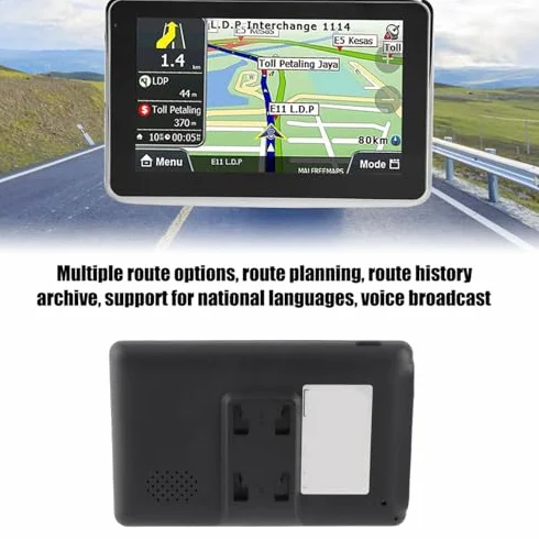 Touchscreen 5 pollici GPS Touch Screen 256 MB 8 GB universale per camion auto MP3 FM Europa Mappa/Mappe/Traffico in diretta/Parcheggio in diretta/Avvisi conducente/Voce