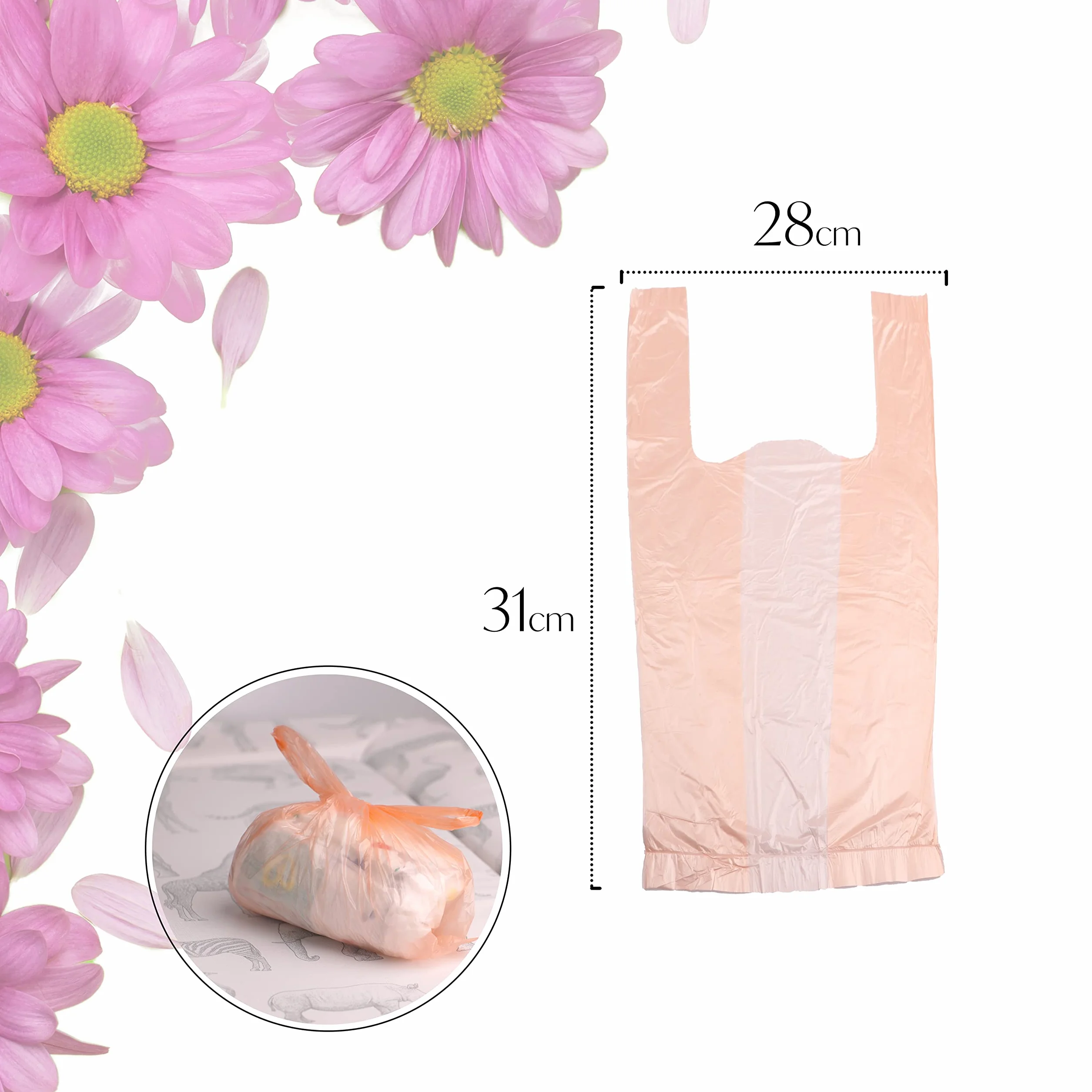 DIVCHI Baby Sacchetti per pannolini usa e getta dispenser antibatterici profumati 4 x 200 pezzi