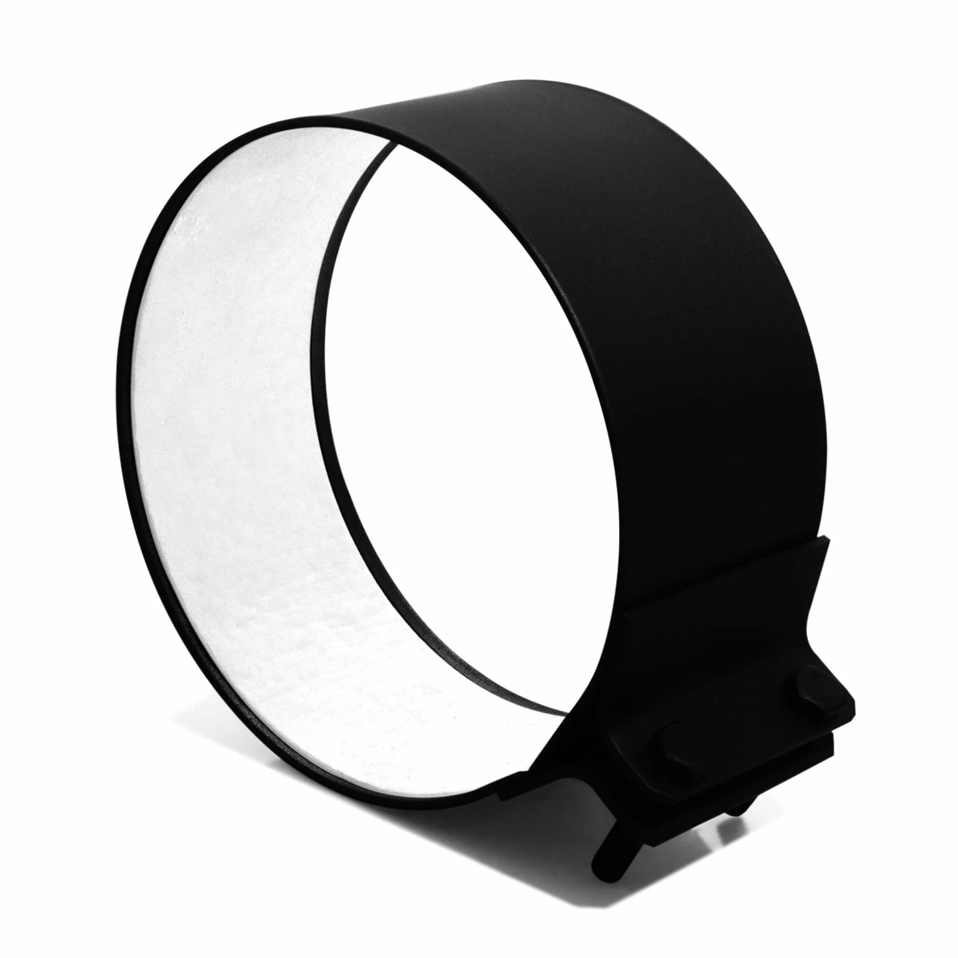 LANZZAS Fascetta di tenuta per tubo per stufa, diametro Ø 120 mm, colore: nero, connettore per tubo fumo, ponte