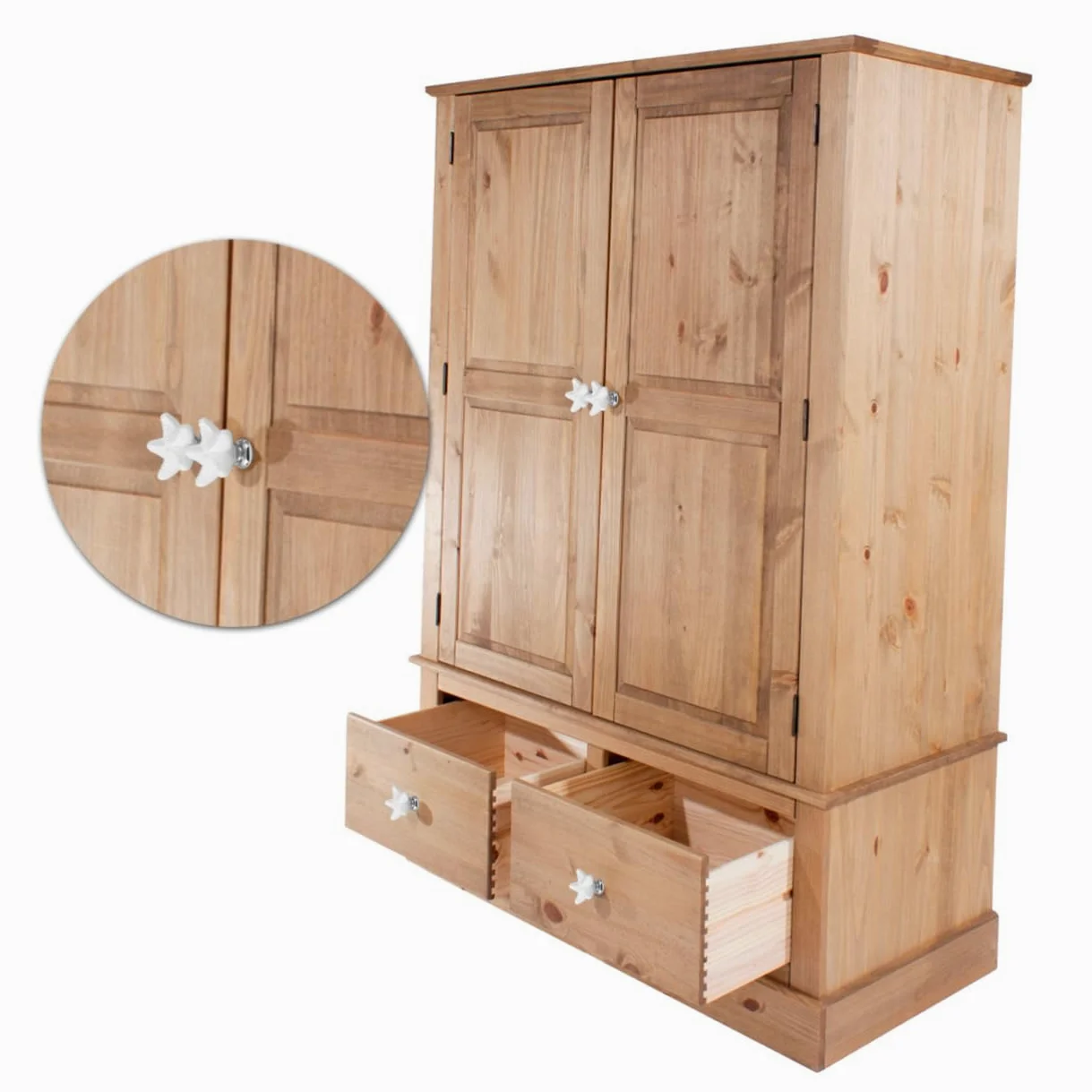 jojofuny 12 Pz Pomello a Stella Manico in Cristallo Pomello Dell'armadio Pomelli Dei Cassetti Manopole Nere Pomoli Per Armadi e Cassetti Bianca Bambino Ceramica Maniglia