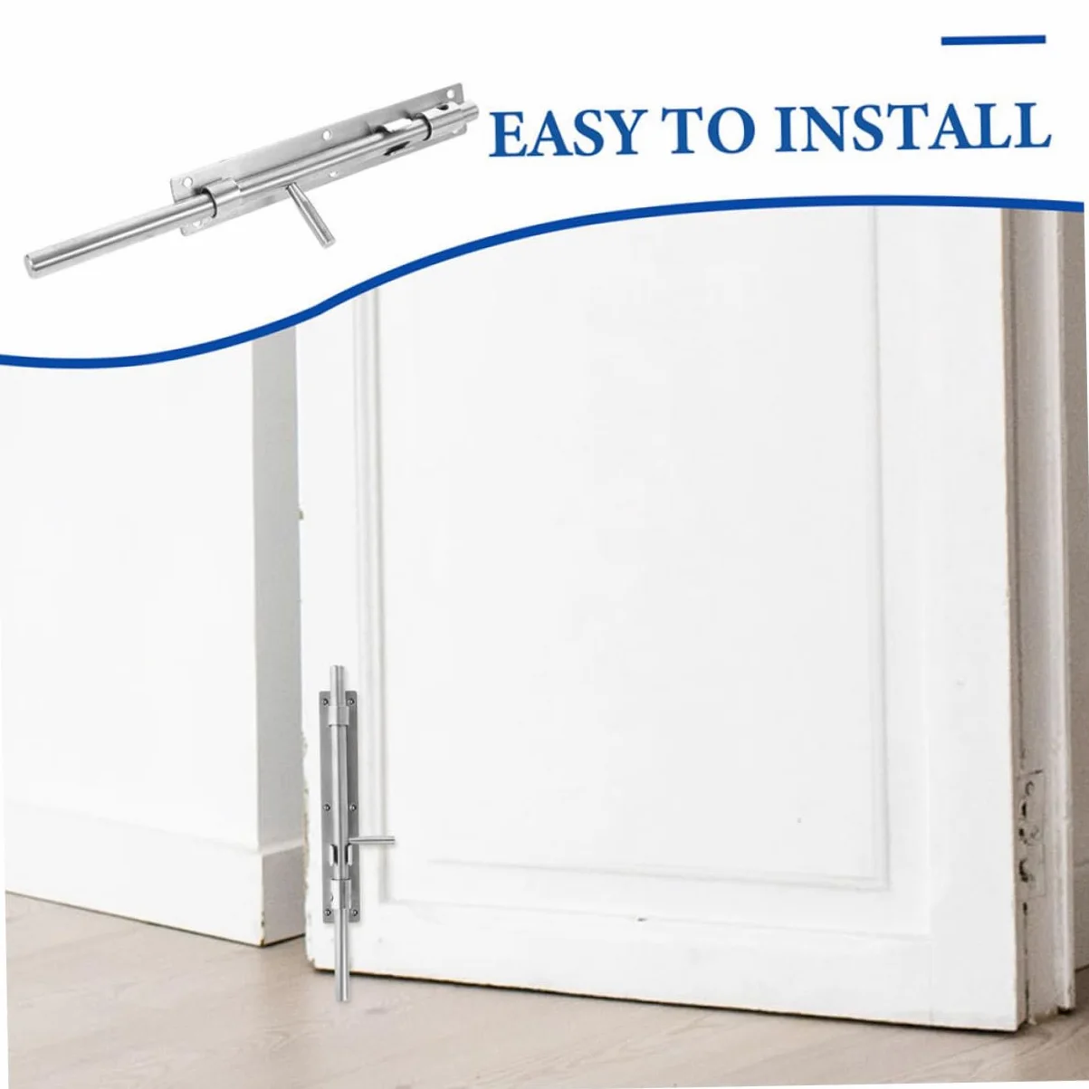 POPETPOP 2pezzi Serratura Bullone Inossidabile Chiusura Per e Finestre Resistente e Facile Installare Aggiuntiva e