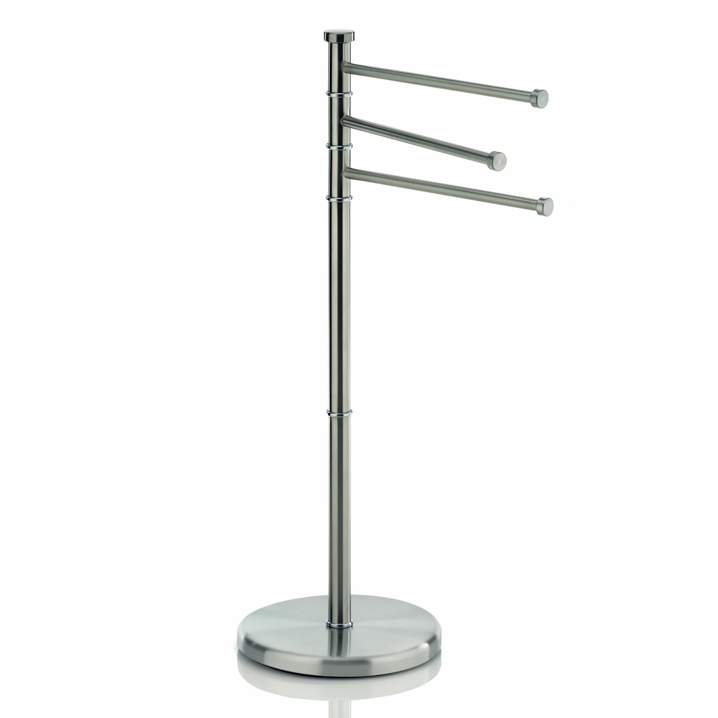 Kela Portasciugamani da Terra 85,5 cm Girevole 3 Barre SWING Acciaio Inox Opaco