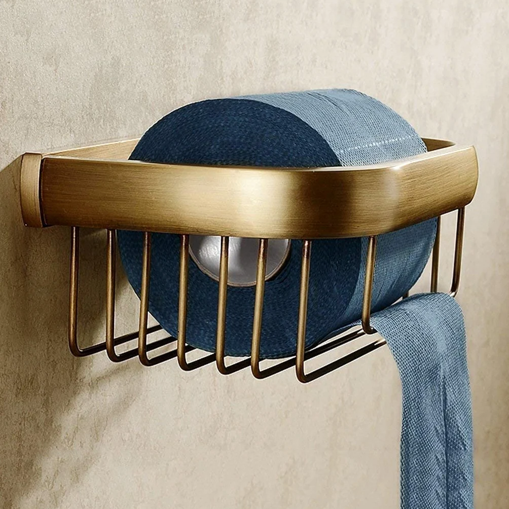 NEECS Portarotolo da Parete per Cucina, Bagno, portarotolo con ripiano Porta Carta igienica