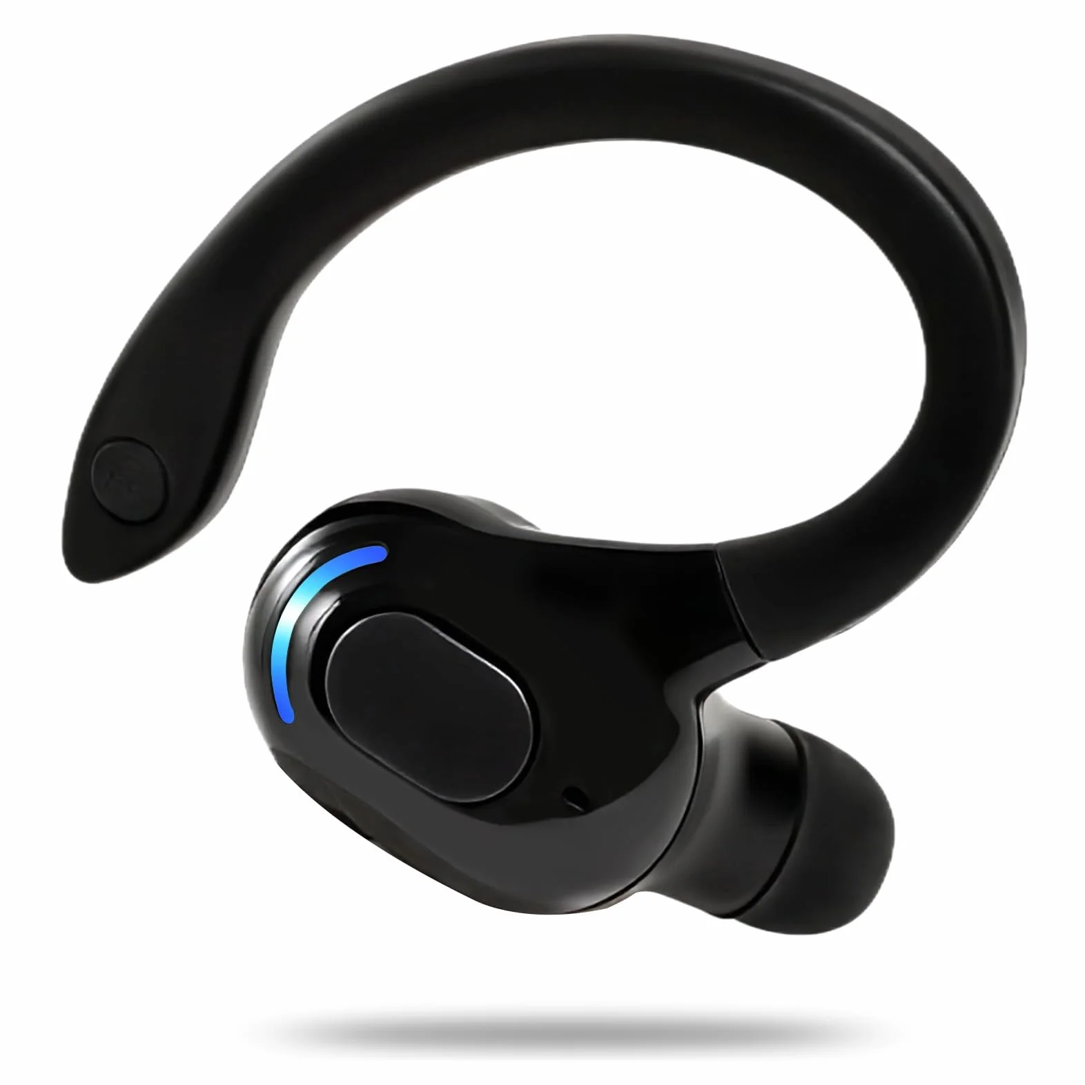 Auricolare Bluetooth Mono V5.2 Senza Fili con Microfono Integrato Gancio Anticaduta 360°, 20 Ore Autonomia Ricarica Rapida, Cancellazione Rumore, Auricolare Wireless Compatibile con iPhone Android PC