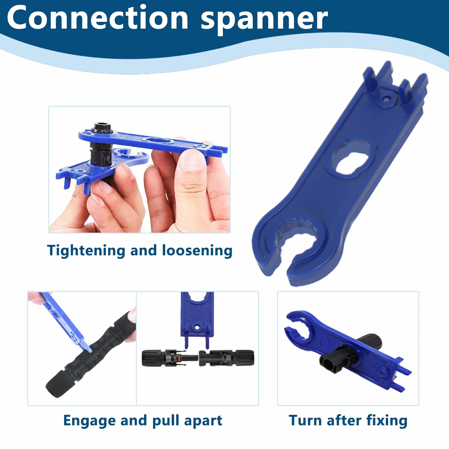Kit Crimpatura Impianti Fotovoltaici 2.5/4/6 mm² Pinza Crimpatrice Connettori Maschio/Femmina