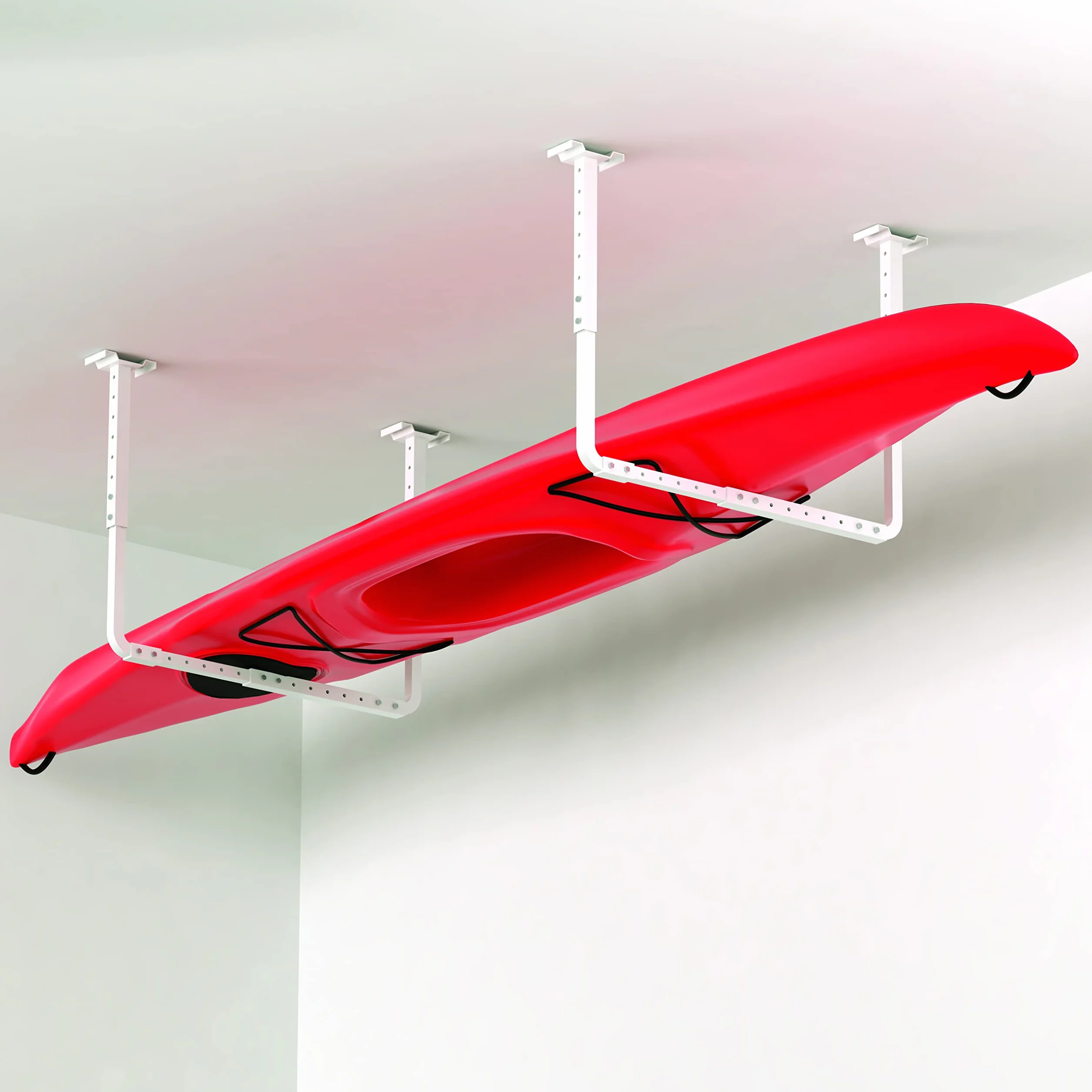 HyLoft 80842-10 Kit di montaggio a soffitto per garage regolabile 83,8 x 86,4 cm bianco