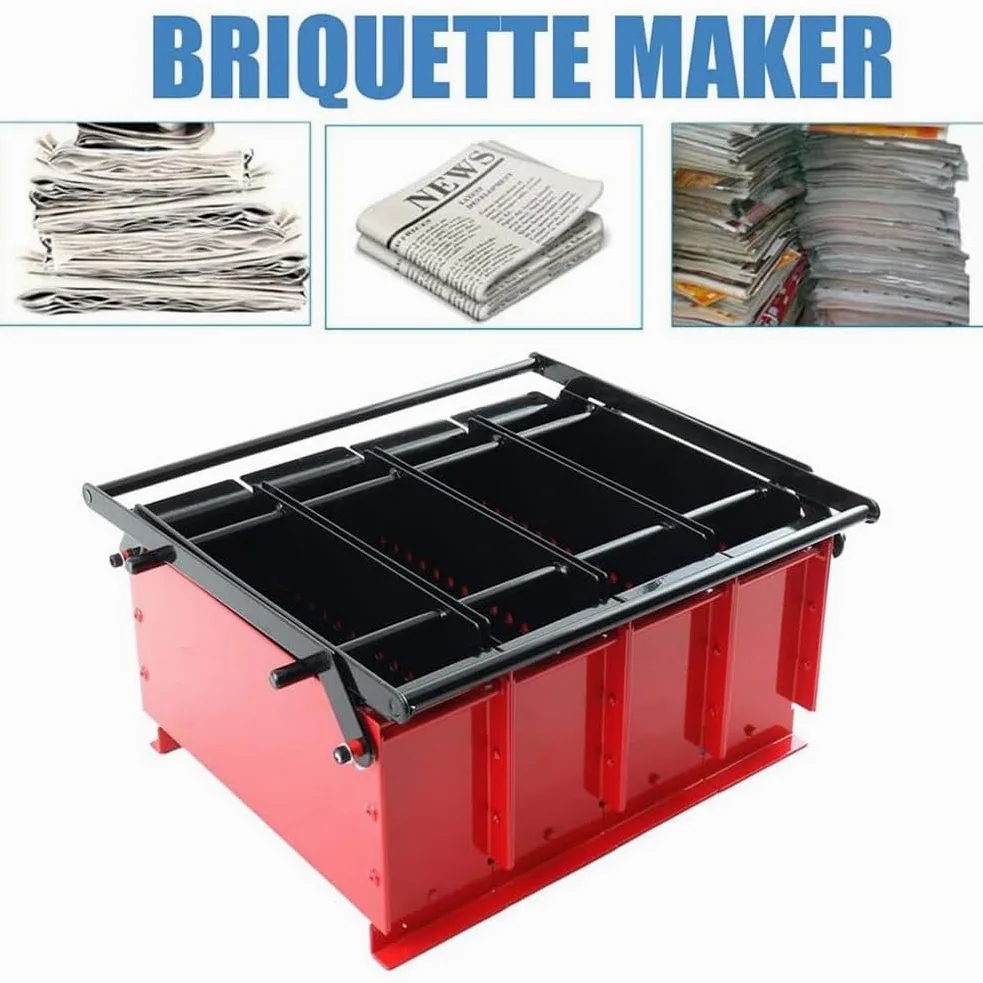 Bricchette di carta per mattoni, pressa per mattoni refrattari fai da te per riscaldamento domestico efficiente e combustibile per stufe