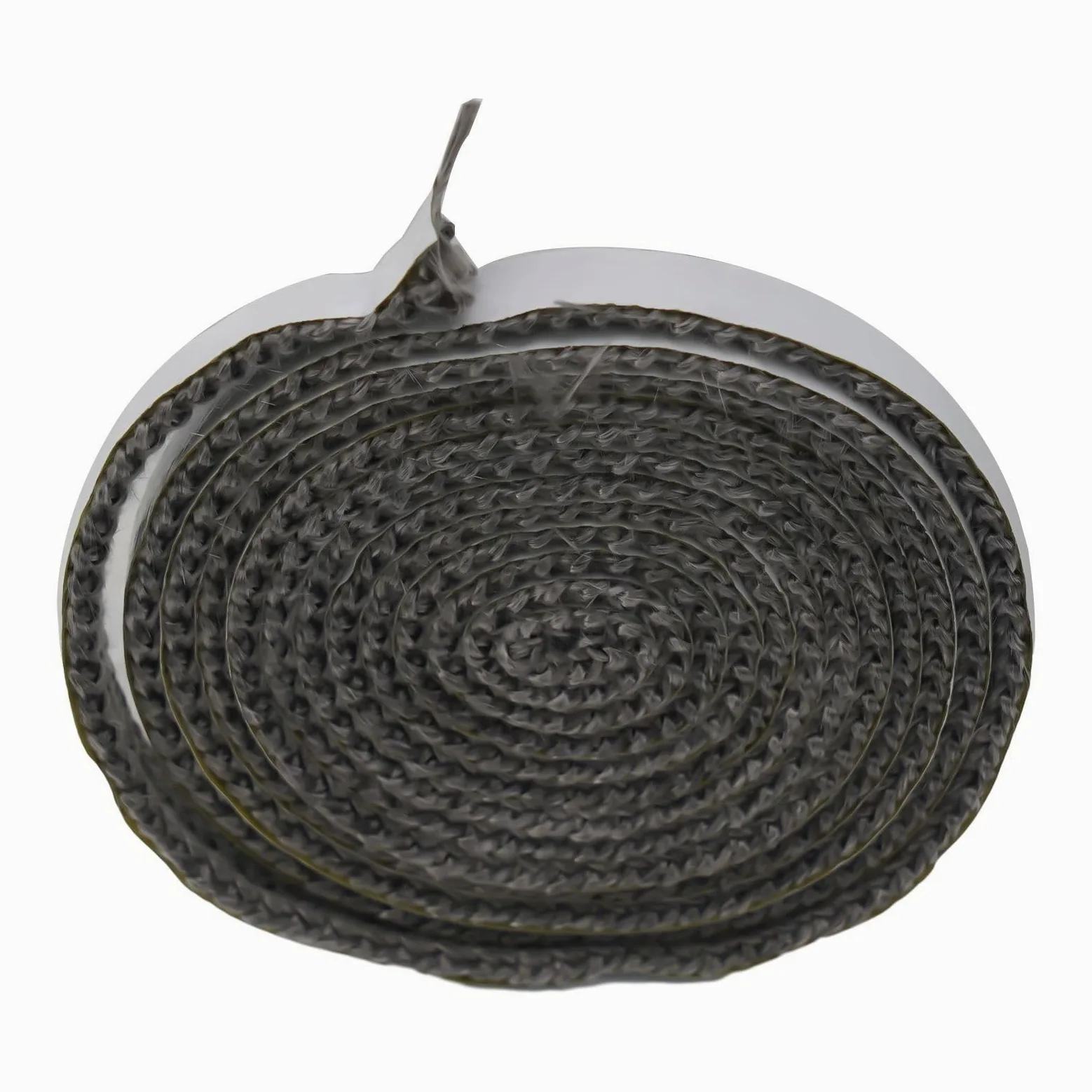 Corda piatta per stufe, Guarnizione in vetro con corda nera for stufa in fibra di 10 mm/15 mm x 2 for, caldaia, forno(10mm)