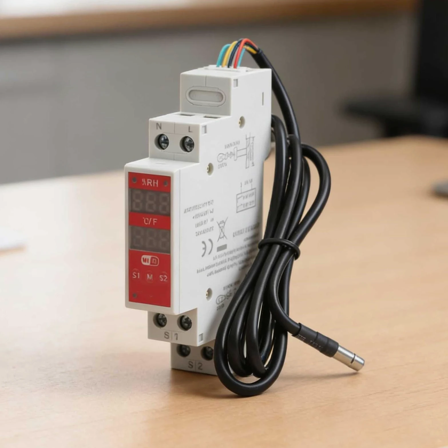 Termostato Smart WiFi con sonda, regolatore digitale di umidità di temperatura per app Tuya, interruttore relè programmabile