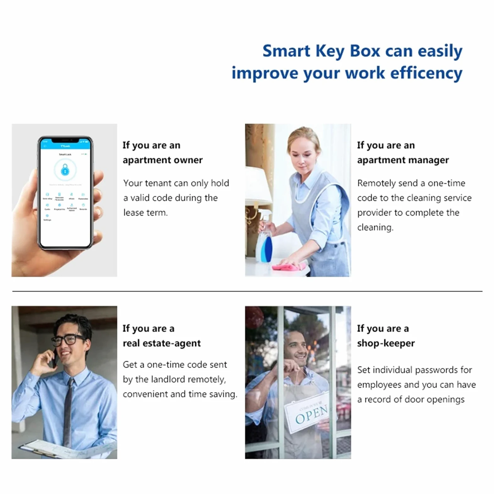 Cassaforte Piccola Sicurezza esterna impermeabile Sicurezza sicura Password di archiviazione intelligente Blocco Tuya o TTLock APP Key Box Scatola antifurto per casa, ufficio, hotel, viaggi(TUYA)