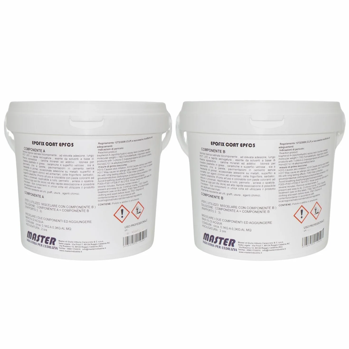 Resina Epossidica Satinata Epofix Coat RAL9010 1 Kg 12 MQ