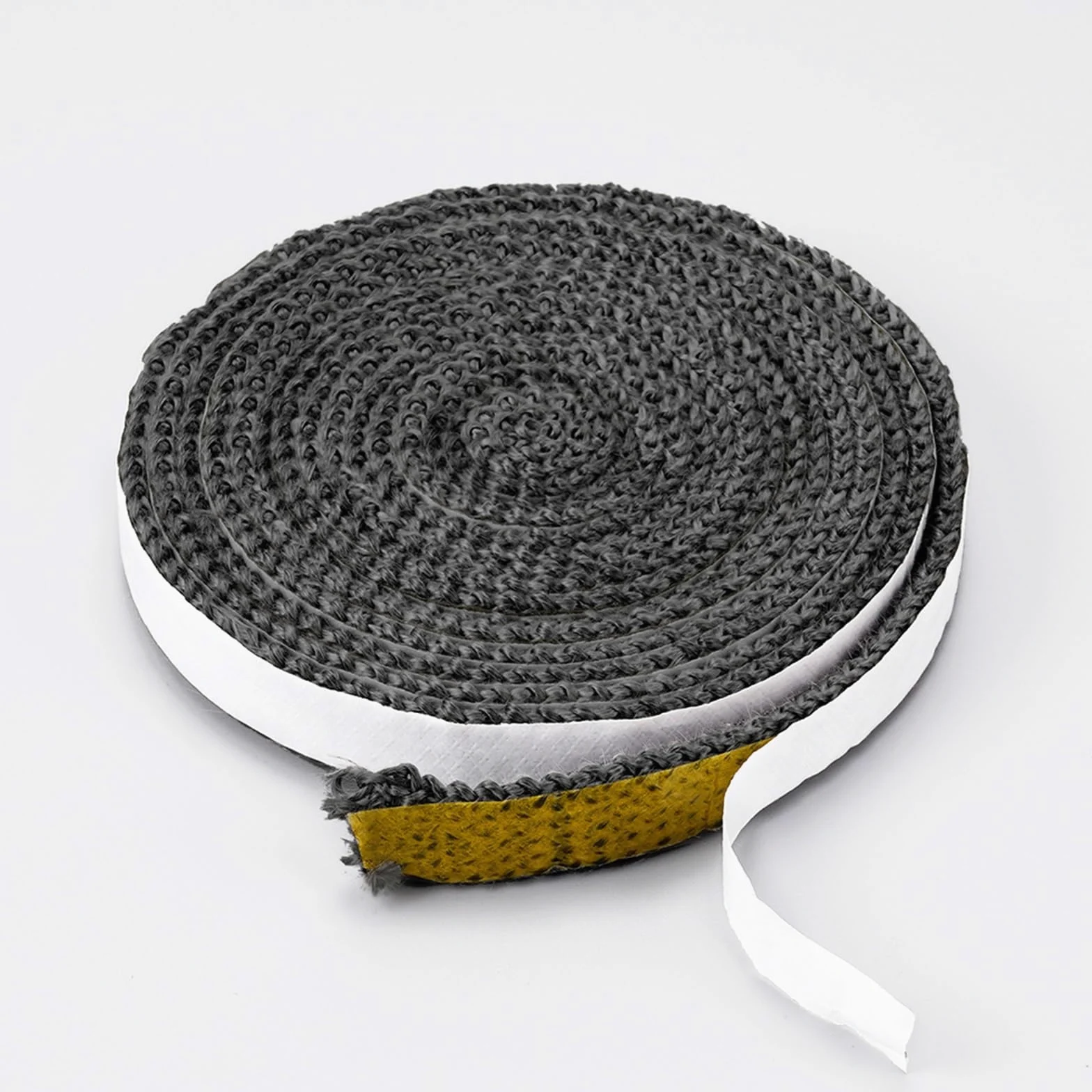 Guarnizione Stufa a Legna Corda for stufe piatte nera da 2 m/3,0 m | Corda sigillante autoadesiva for porta camino in fibra di vetro da 10 mm/15 mm(15x3.0mm-3.0m)