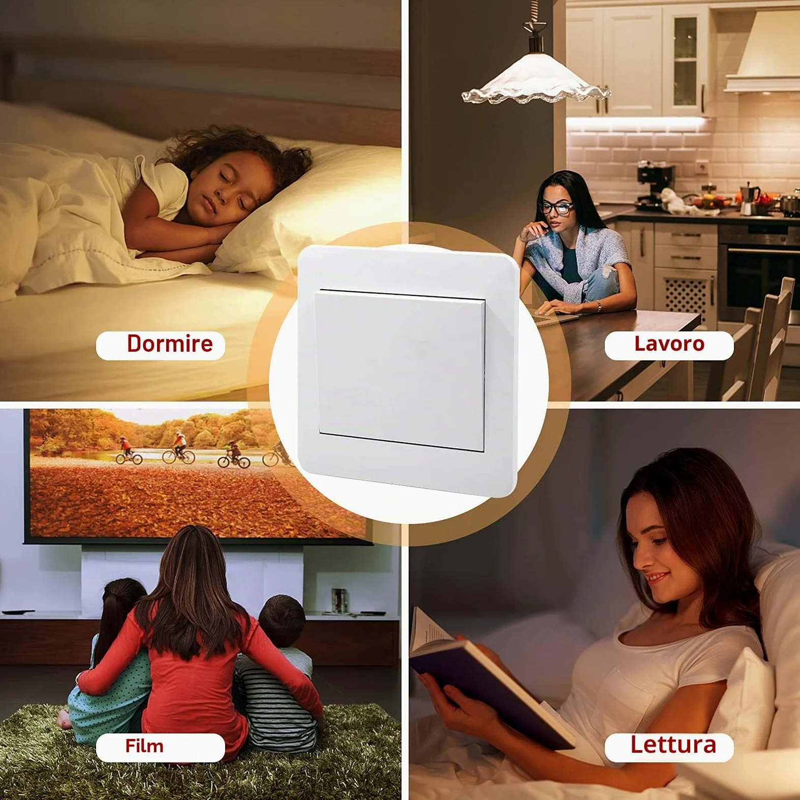 CTSC Dimmer per led 220v - Trailing edge dimmer 220v - Relè dimmer per led - silenzioso, regolatore di intensità adatto a LED regolabili, lampada ad incandescenza alogena (B2N)