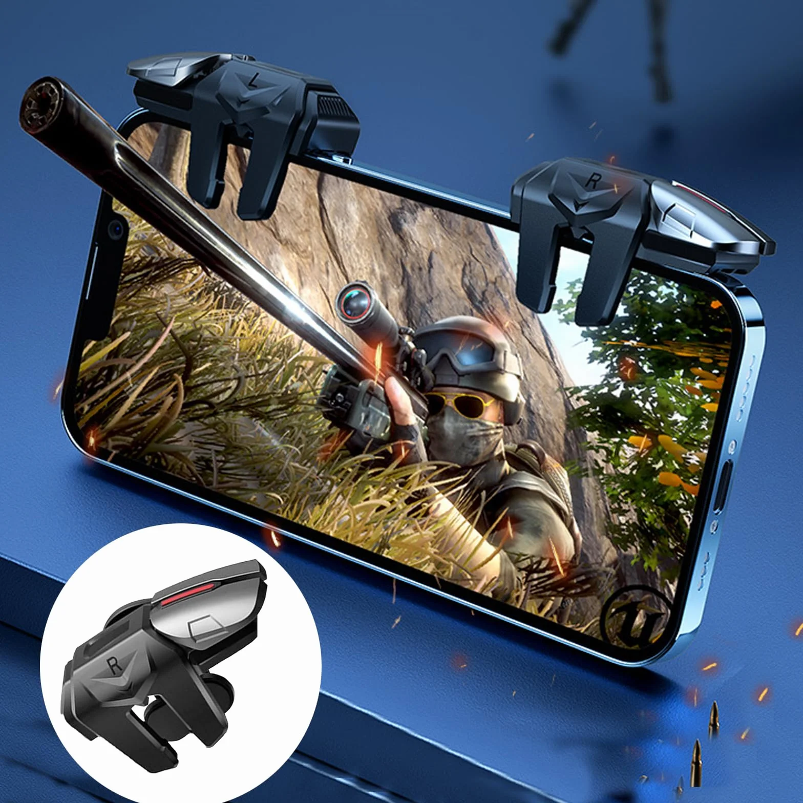 gioco Smartphone Controller, Regolabile trigger Mobile, E-Sport gioco mobile