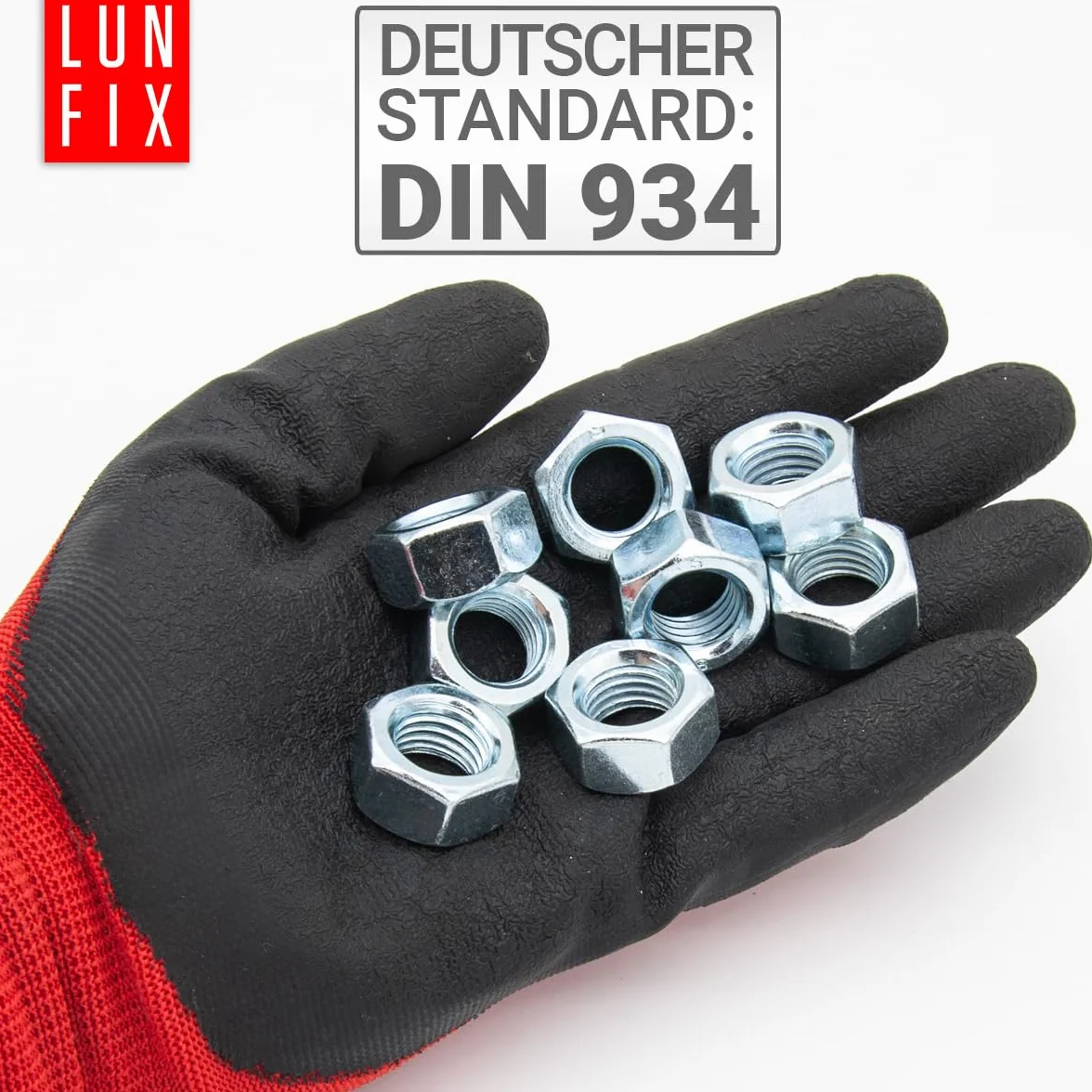Dado Esagonale M10 DIN 934 Resistenza 8 Acciaio Zincato Galvanizzato 1 kg