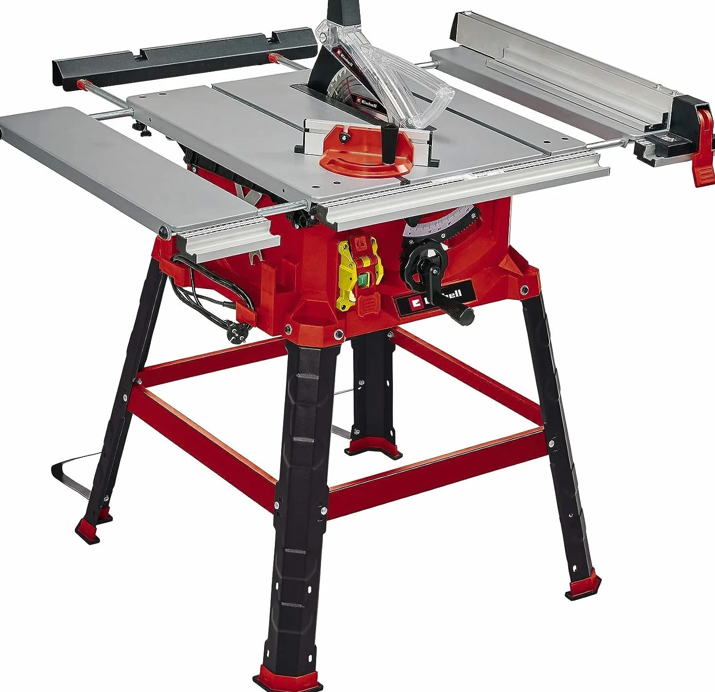 Einhell Sega circolare da banco TC-TS 2225 U (max. 2.200 W, avvio graduale, guida parallela/angolare, lama inclinabile, regolazione in altezza fino a 80 mm, prolunghe)