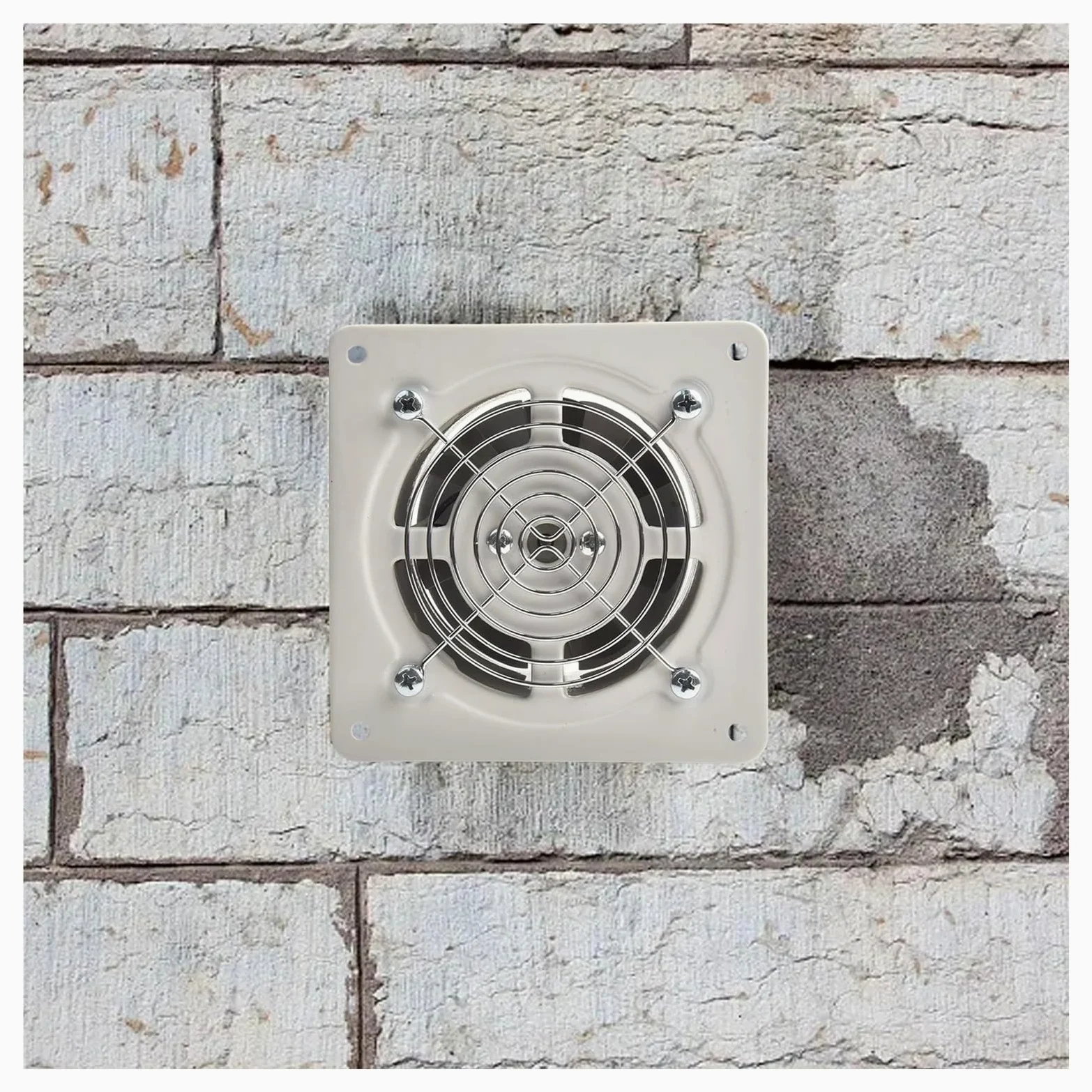 Estrattore Aria, Ventilatore da 32 W, la di Scarico da 6 Pollici, Estrazione Aria efficiente, Materiale in Ferro di Alta qualità, Design Leggero, 19 x 13,5 x 15 cm.