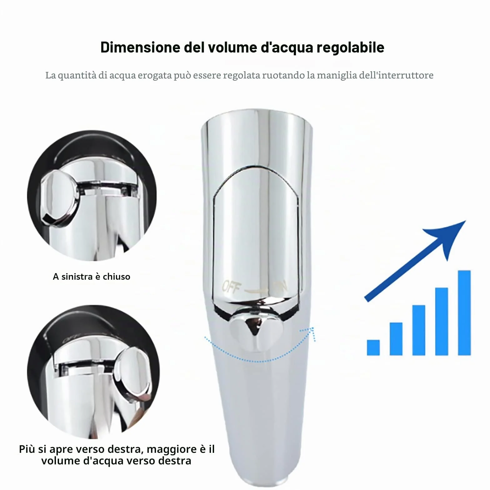 Doccetta bidet a mano ABS Cromo regolabile kit spray per pannolini bambini con erogatore rubinetto tubo gancio
