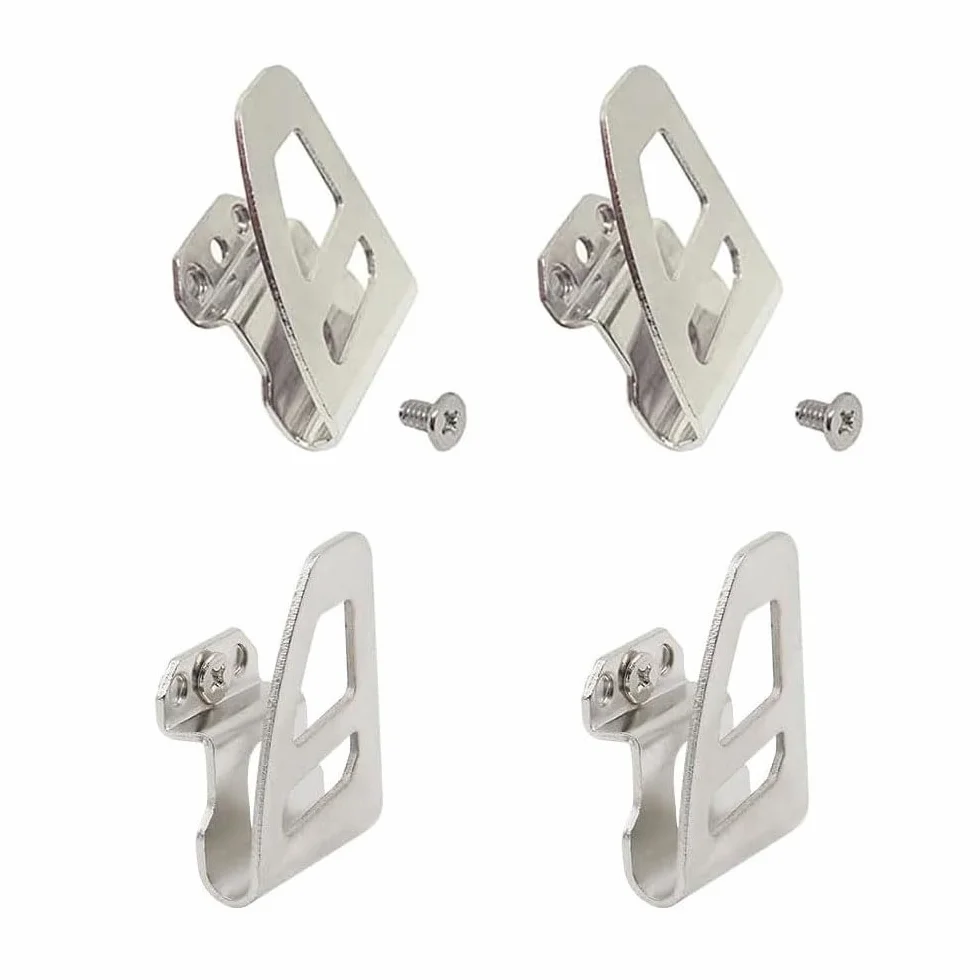 Ganci per cintura in acciaio inox compatibili Milwaukee M18, clip di ricambio 2604-20 2604-22 2797-22 con viti