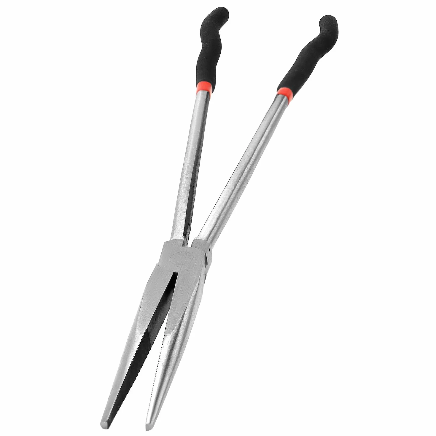 QWORK Pinza a becchi extra lunghi dritta 400 mm acciaio multifunzionale