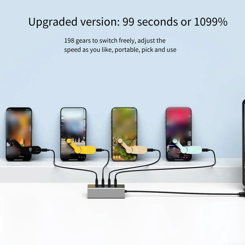 Speedy Clicking Auto Clicker 99 Click/Secondo per Mobile & Tablet Gaming e Azioni (nero)