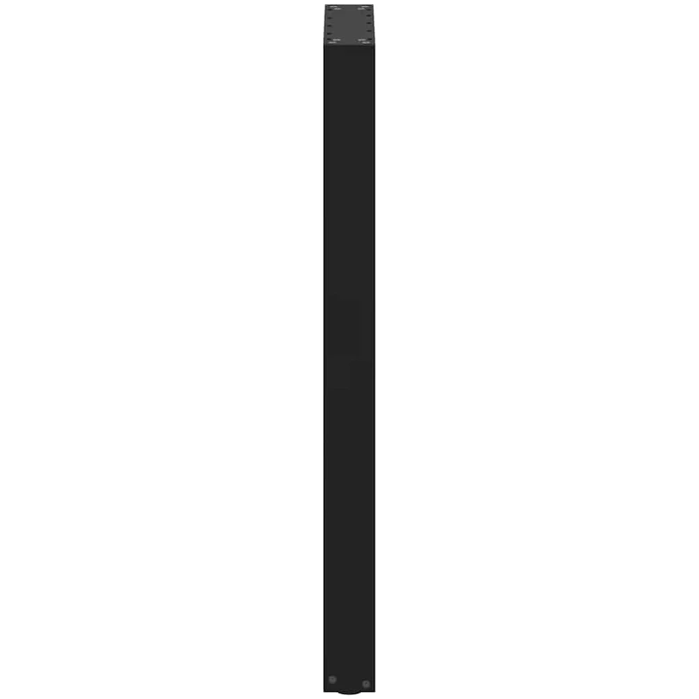 vidaXL Gambe per tavolo da bar a forma di U 2 pz nere 40x(100-101) cm in acciaio