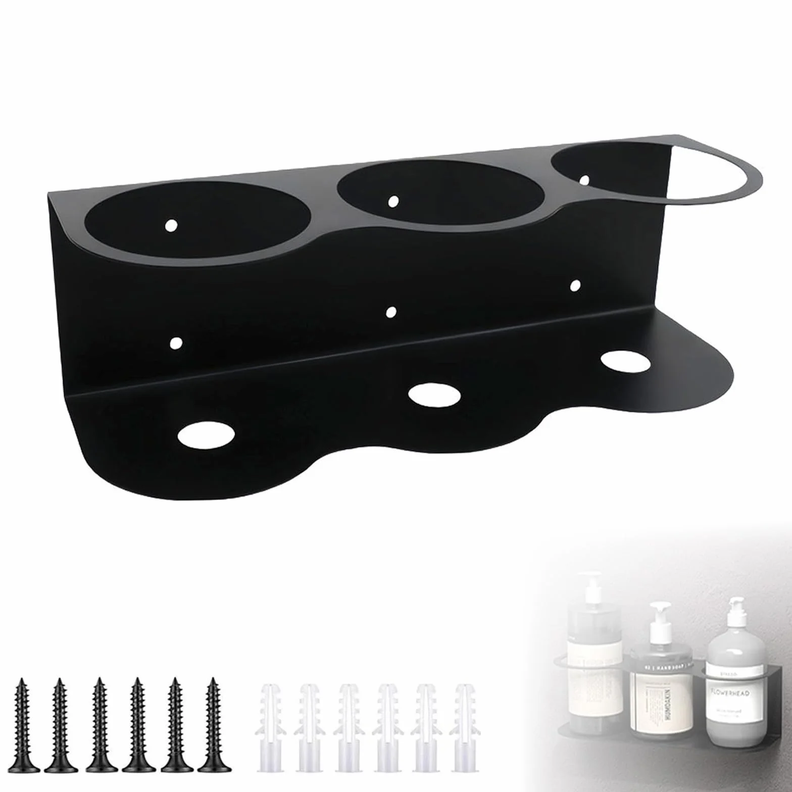 Bombolette Spray Portabottiglie Spray, Porta Lattine, Porta Bombolette Spray, Supporto per Bomboletta Spray, Accessorio per Attrezzi ad Aria Compressa per Garage Officina (3 Slot)