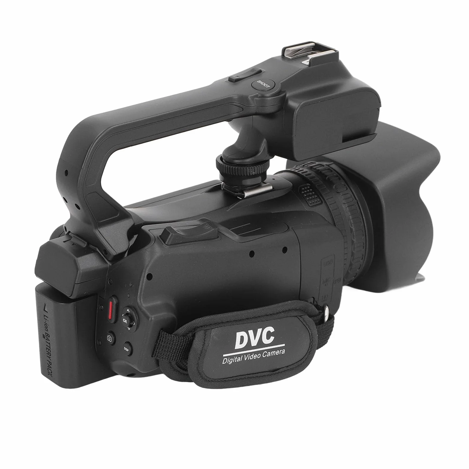 Dpofirs Videocamera 4K UHD, Videocamera WiFi 64MP con Zoom Digitale 18X con Touch Screen da 4 Pollici, Videocamera per Portatile NightVision con Luce di Riempimento Webcam per