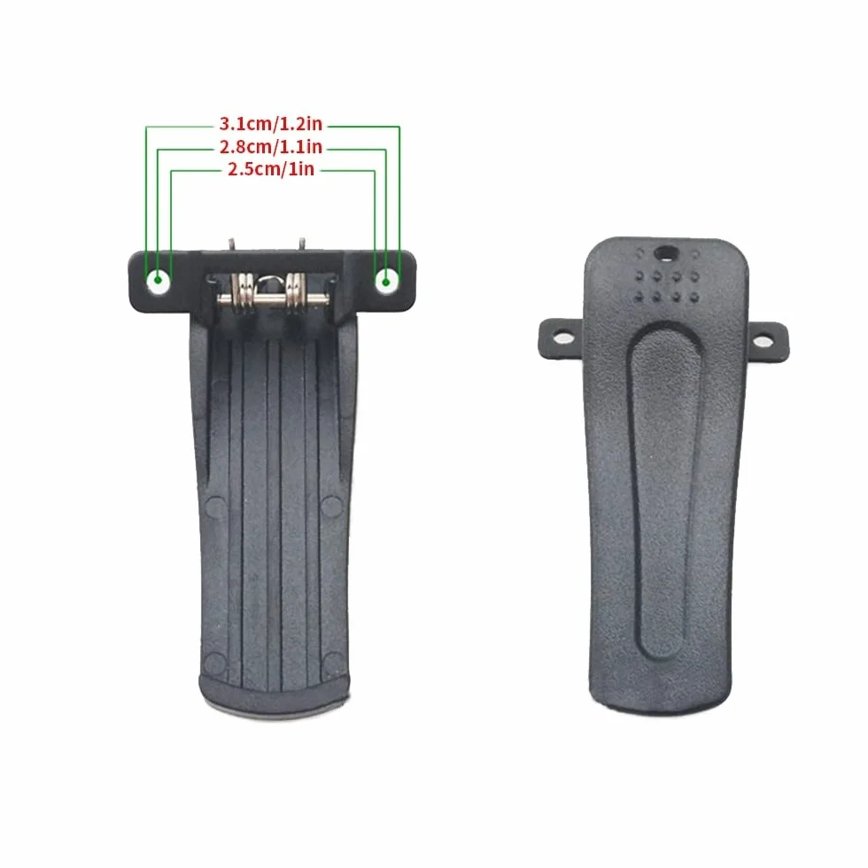 DONGKER Clip Cintura,10 Pezzi Morsetto Cinture in PVC Walkie Talkie Clip W/20 Vite per Radio Bidirezionale