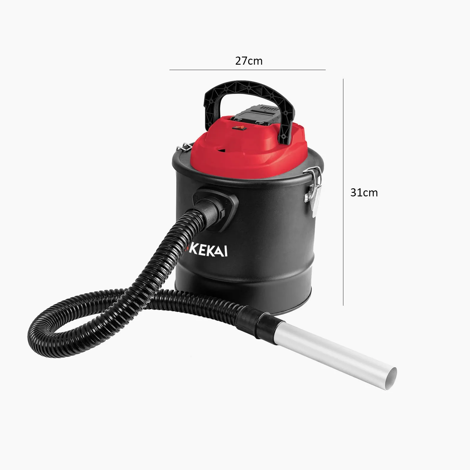 KEKAI Aspirador y soplador de cenizas inalámbrico "graciano" 12 l- 600 w -c/bateria, cargador y filtro hepa Cura della persona e salute