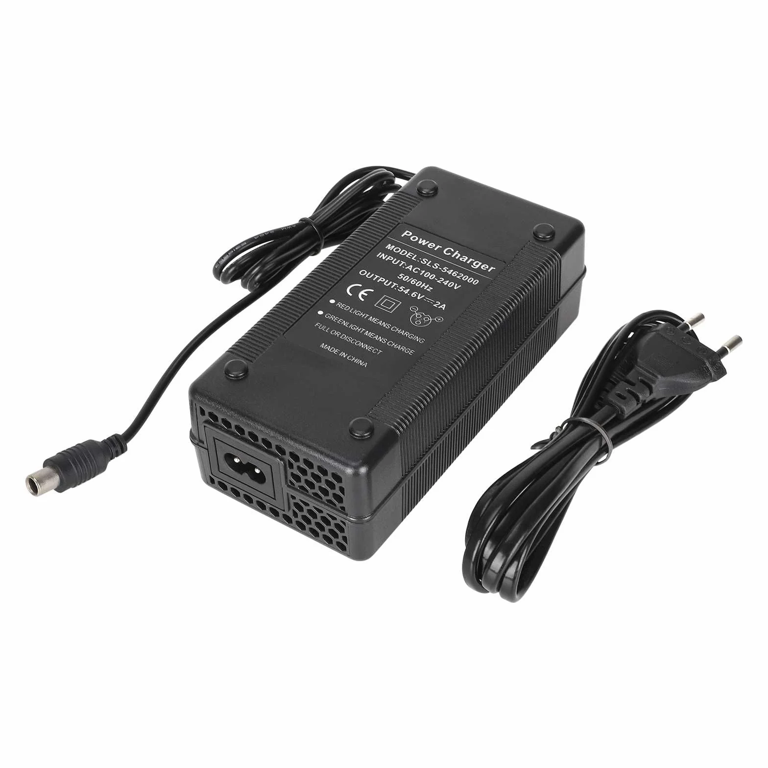 Caricatore 54,6 V 2 A per ENGWE EP-2Pro/Engine Pro bicicletta elettrica scooter 48 V batteria agli ioni di litio ricarica rapida spegnimento automatico