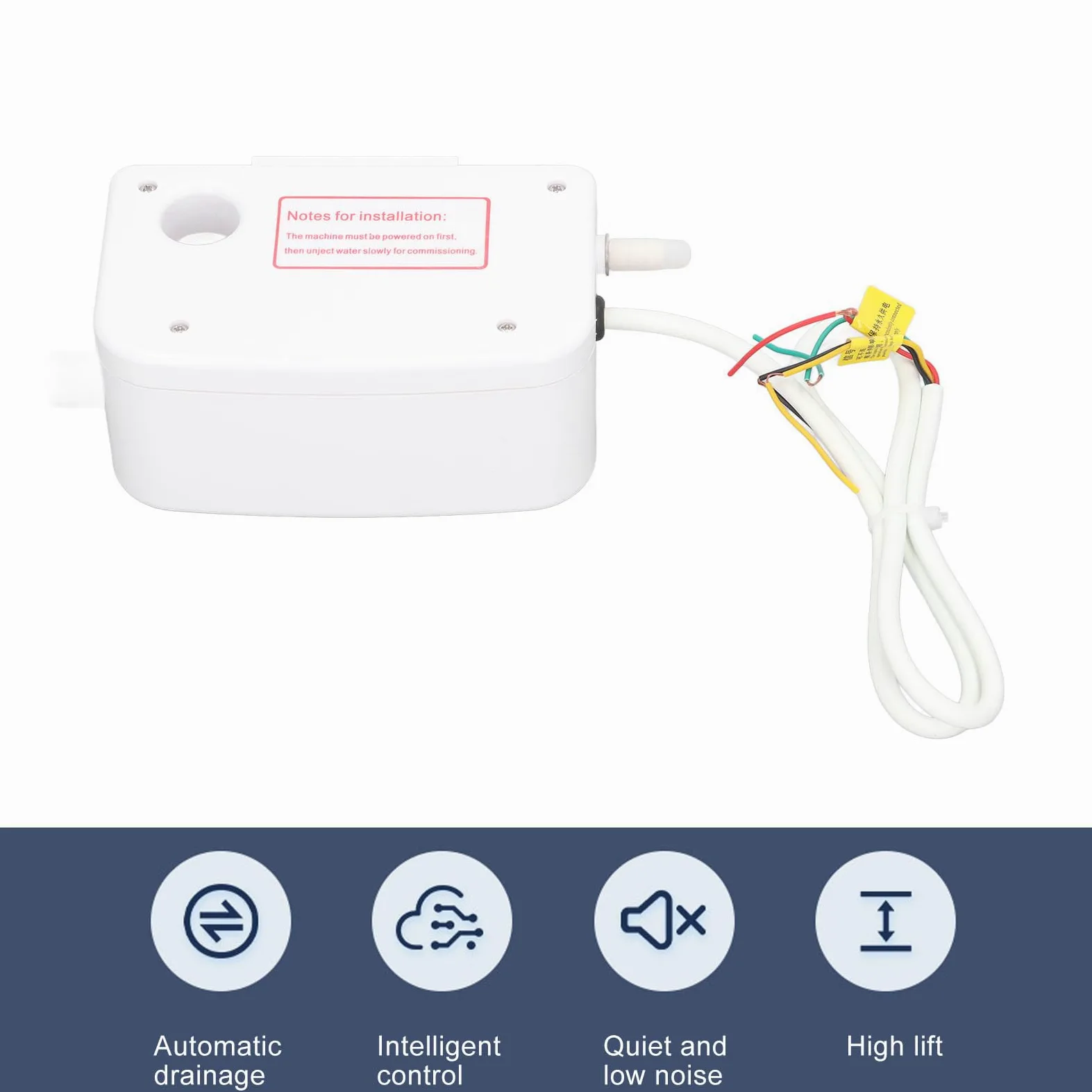 Fafeicy Pompa di Condensa HVAC, Pompa di Scarico Condensa Automatica Mini
