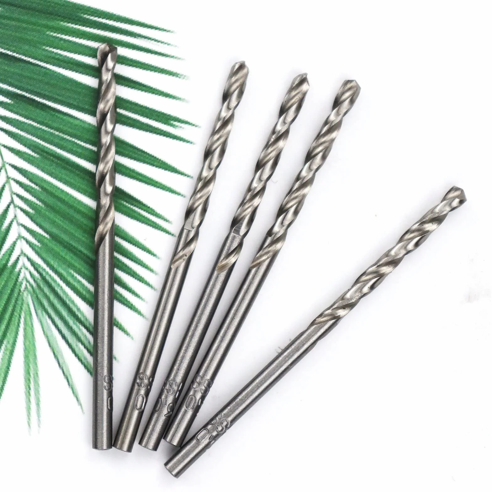 Set 10 punte elicoidali acciaio rapido M35 cobalto 5% diametro 3 mm per metallo legno acciaio inox