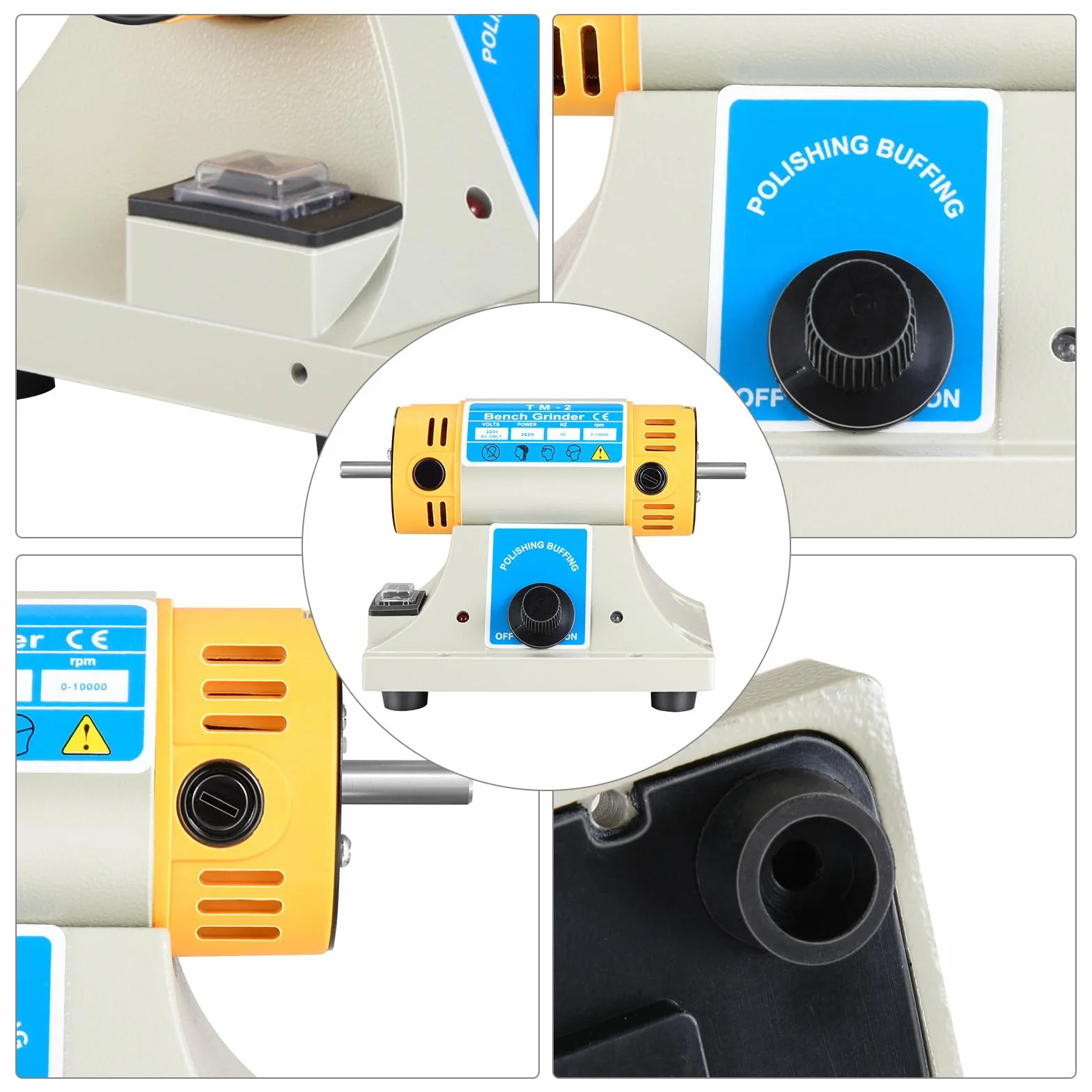Lucidatrice da banco 350W 10000 rpm per taglio e lucidatura giada