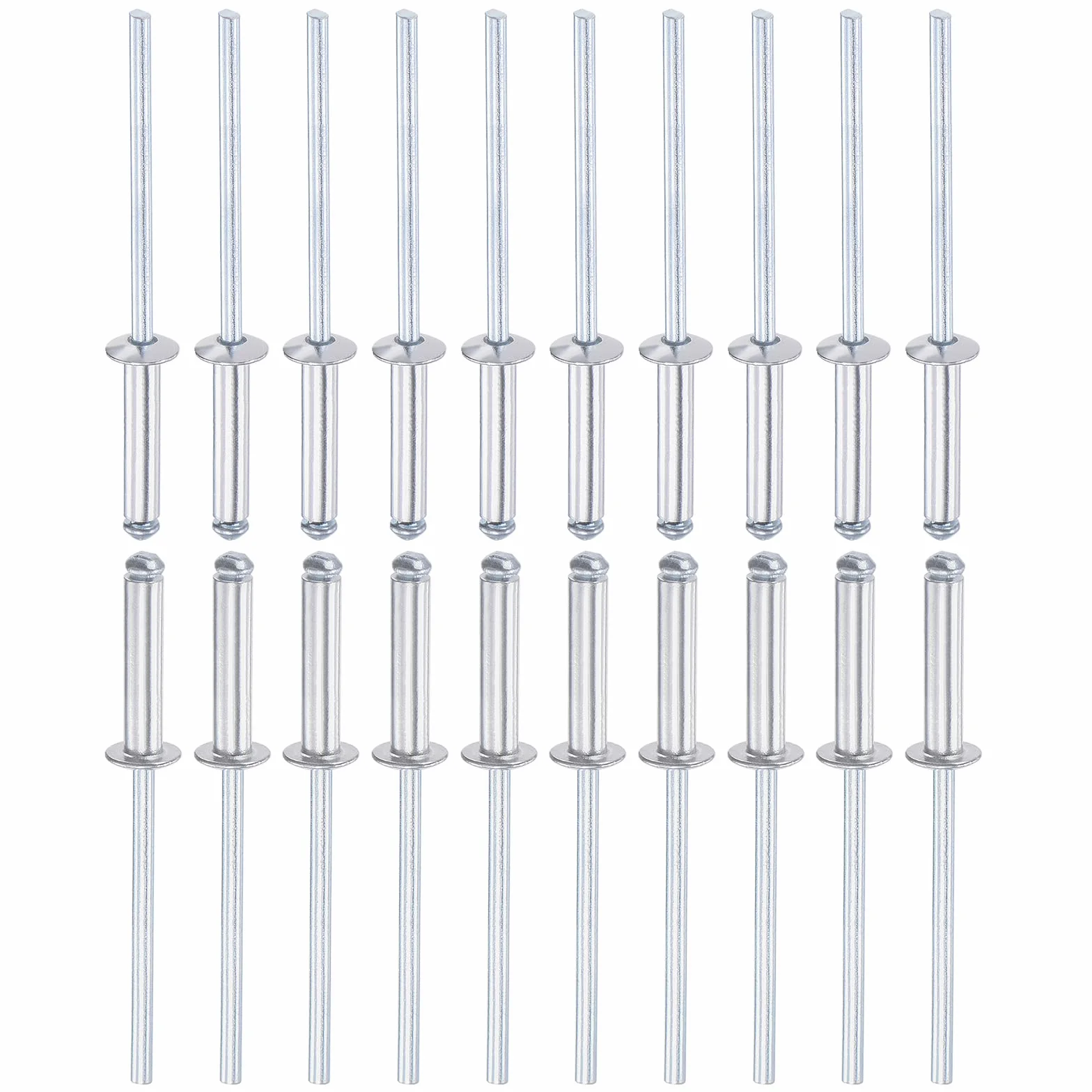 Cieco Rivetti 3.2mm x 15mm Alluminio Cupola Aperto Terminale Rivetto 120pz
