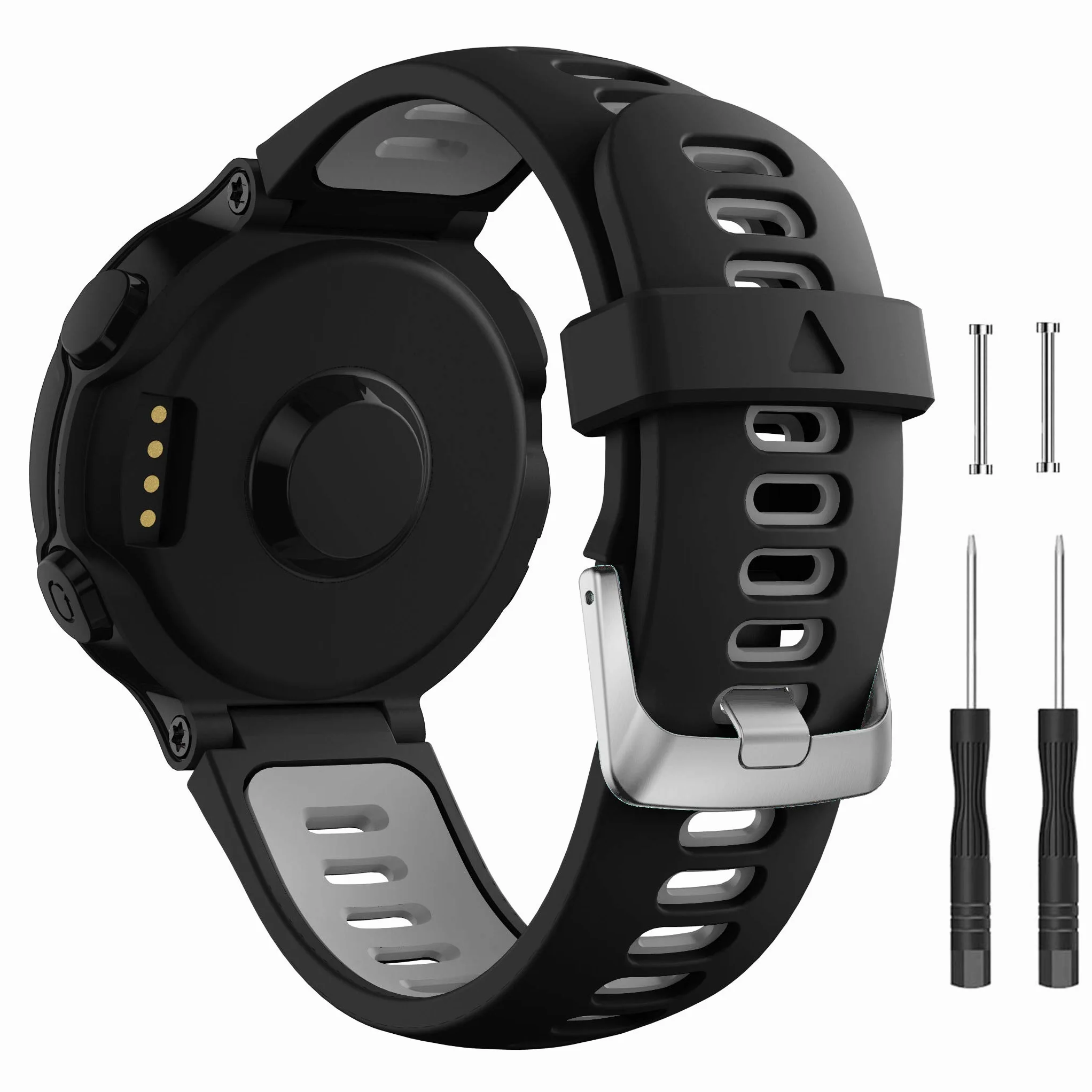 Cinturino Forerunner 735XT, Cinturini di Ricambio per polso Silicone con Sgancio Rapido per Forerunner 735XT 235 235Lite 230 220 620 630