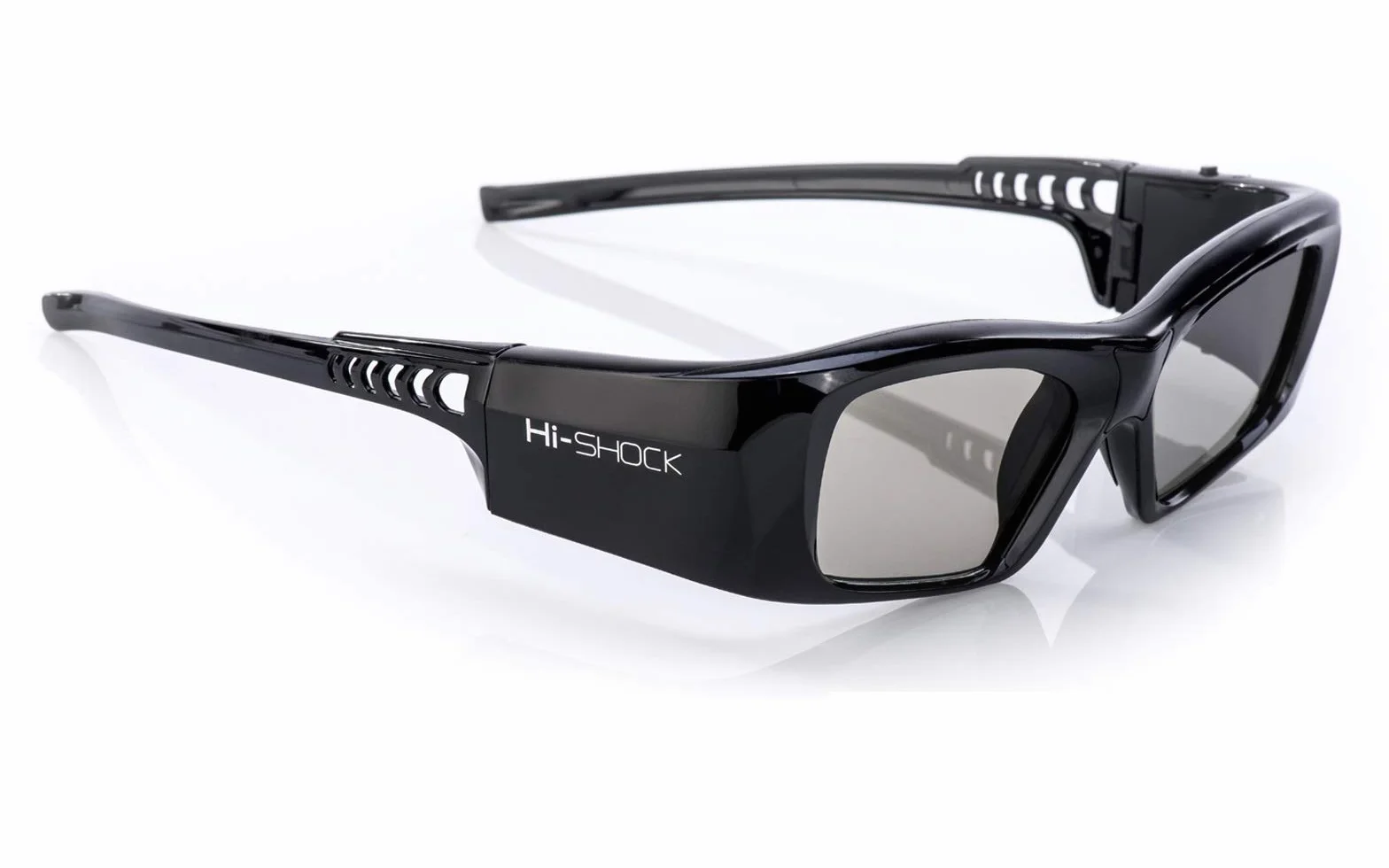 Hi-SHOCK BT/RF Pro Black Diamond | Occhiali 3D Bluetooth per proiettori 3DTV e 3D-RF. Compatibili con Sony, Jvc, Samsung, Panasonic - 120 Hz - ricaricabili - 39g